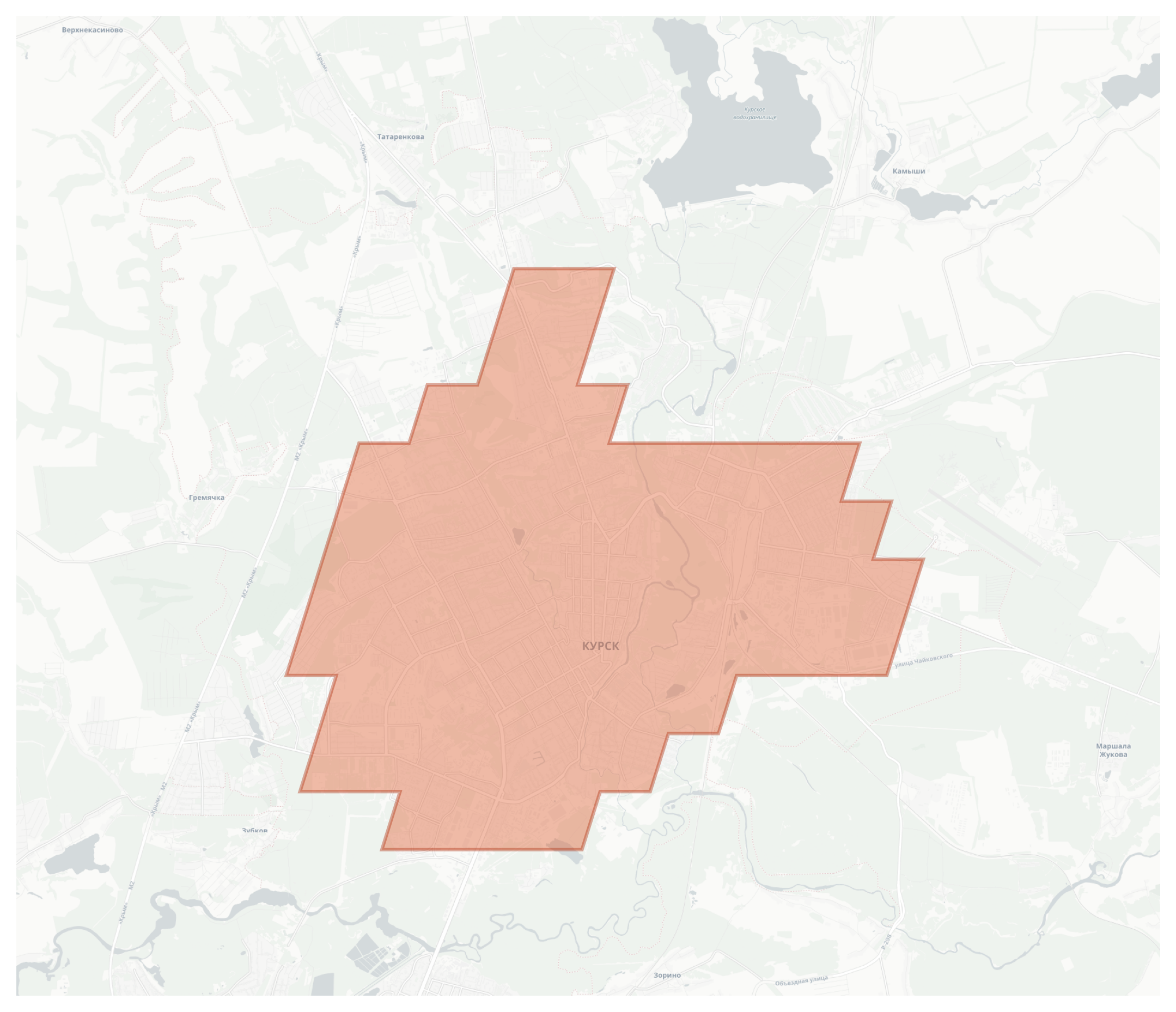 Kursk geographic map