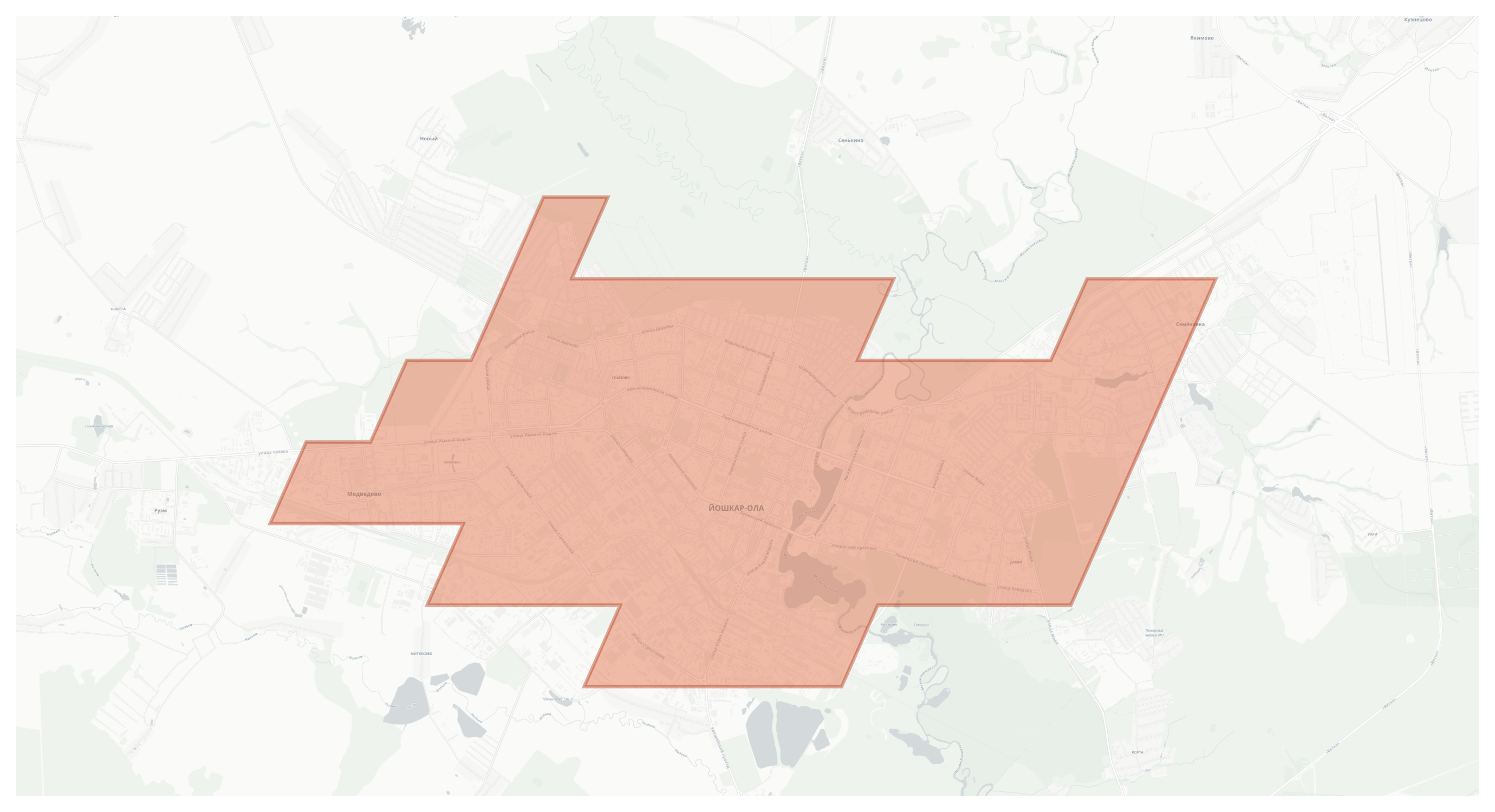 Yoshkar-Ola geographic map