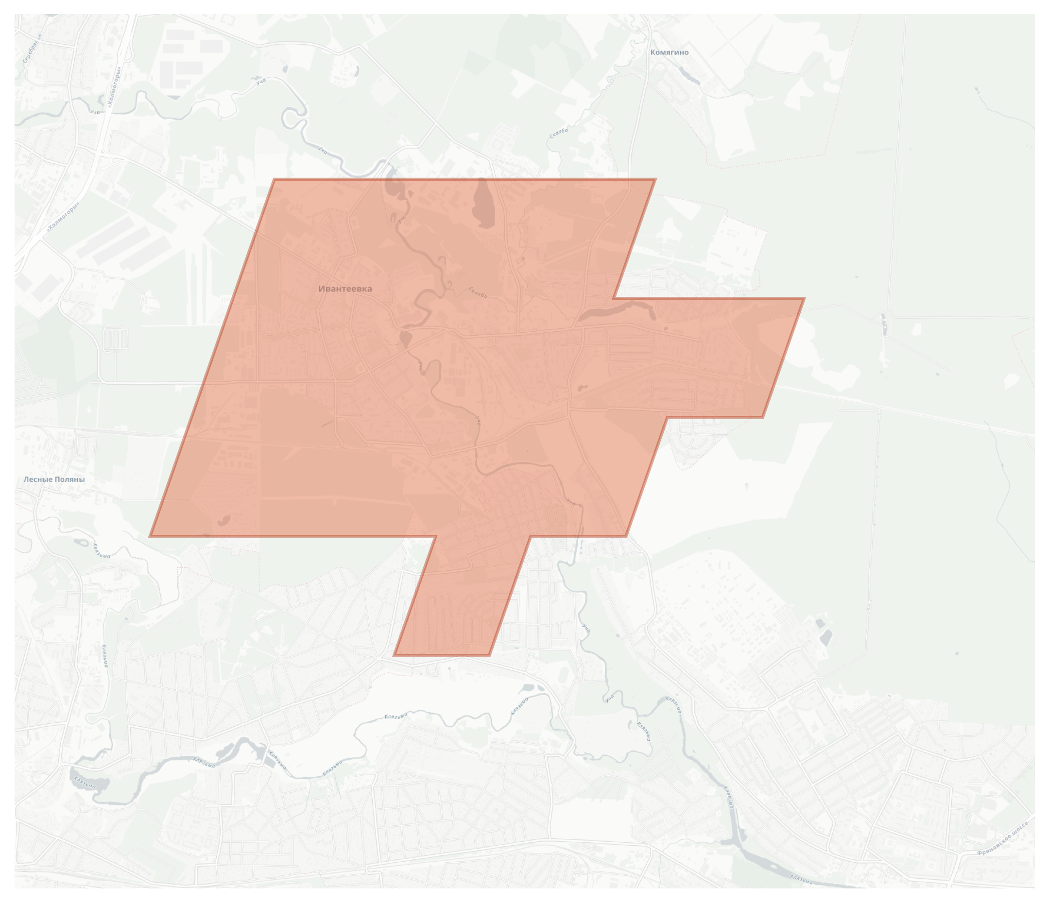 Ivanteyevka geographic map