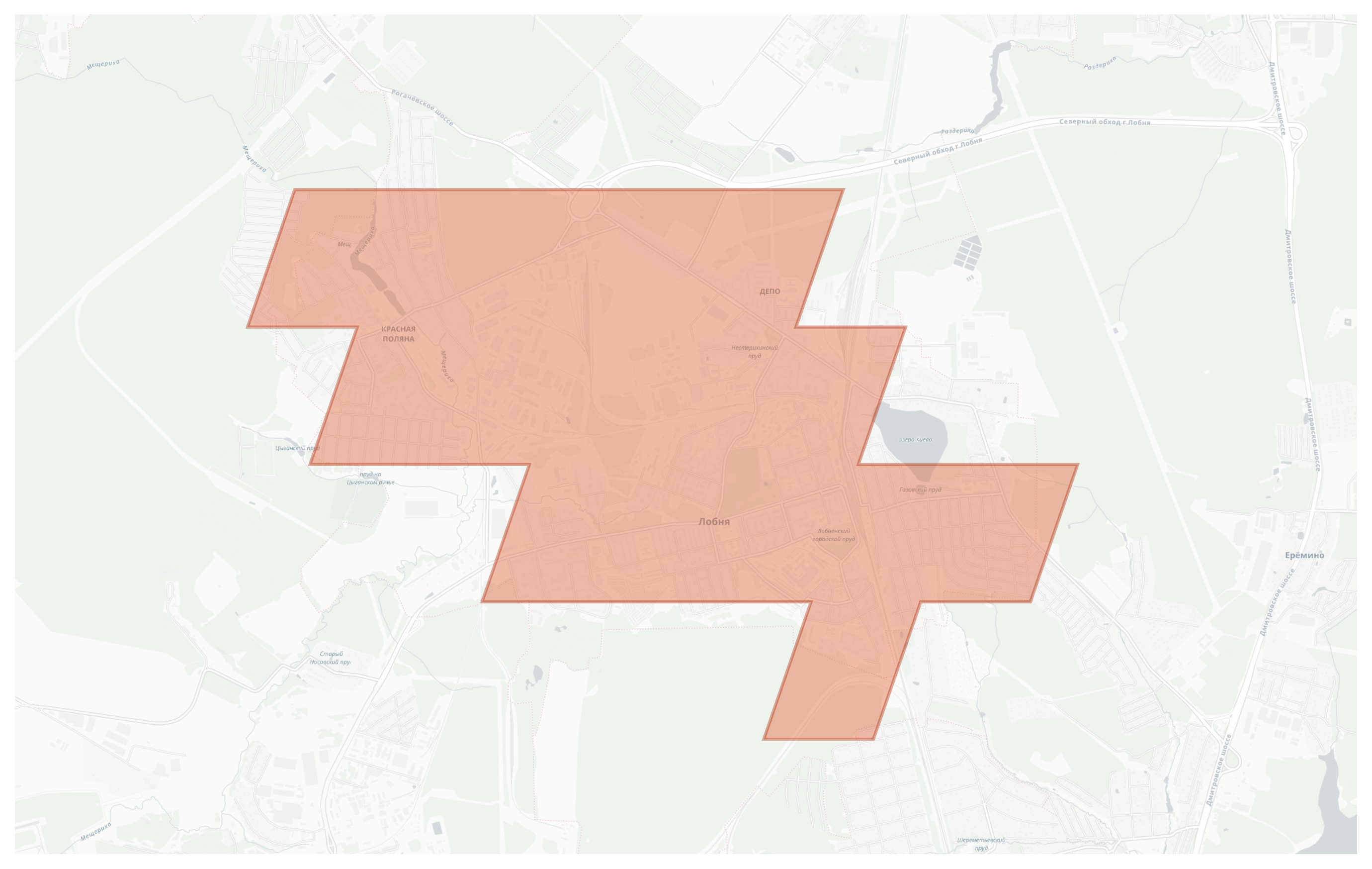 Lobnya geographic map