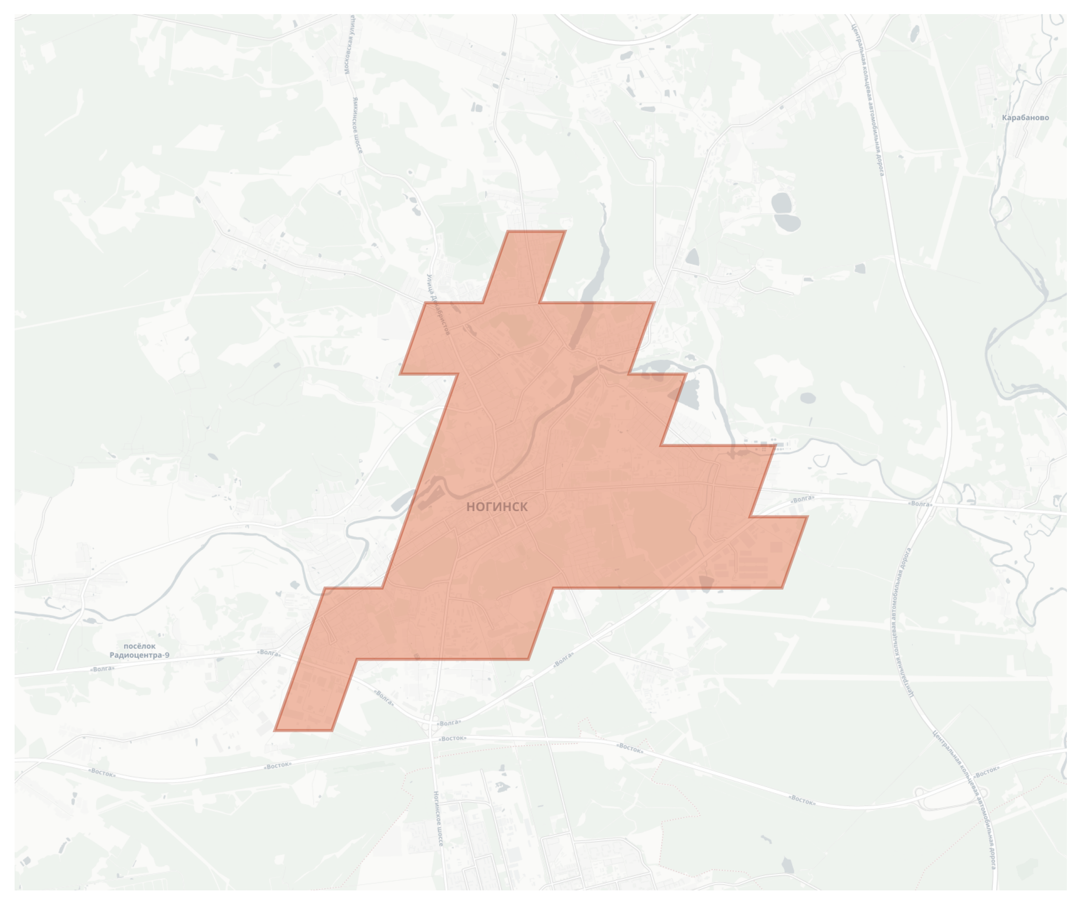 Noginsk geographic map