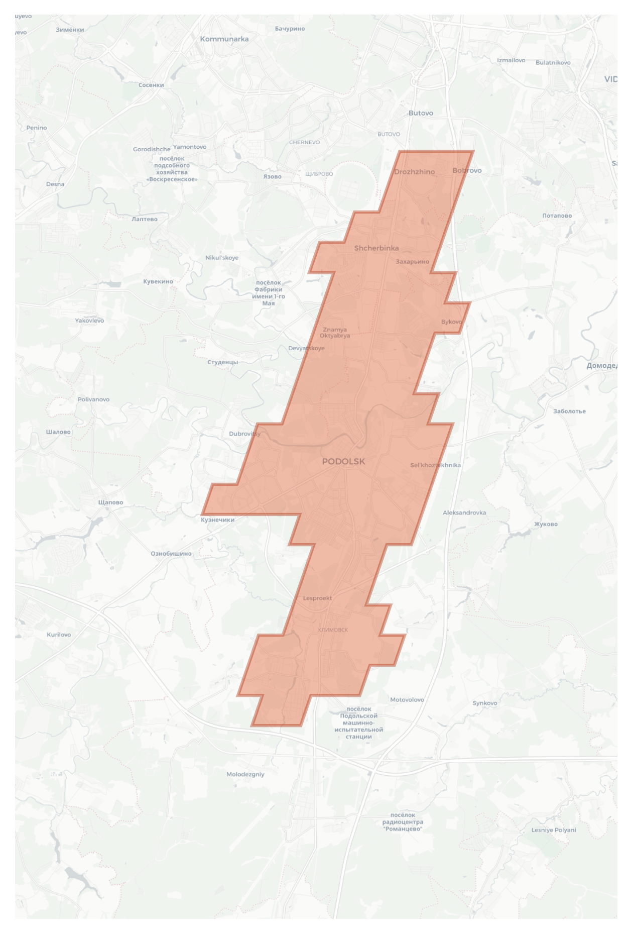 Podolsk geographic map