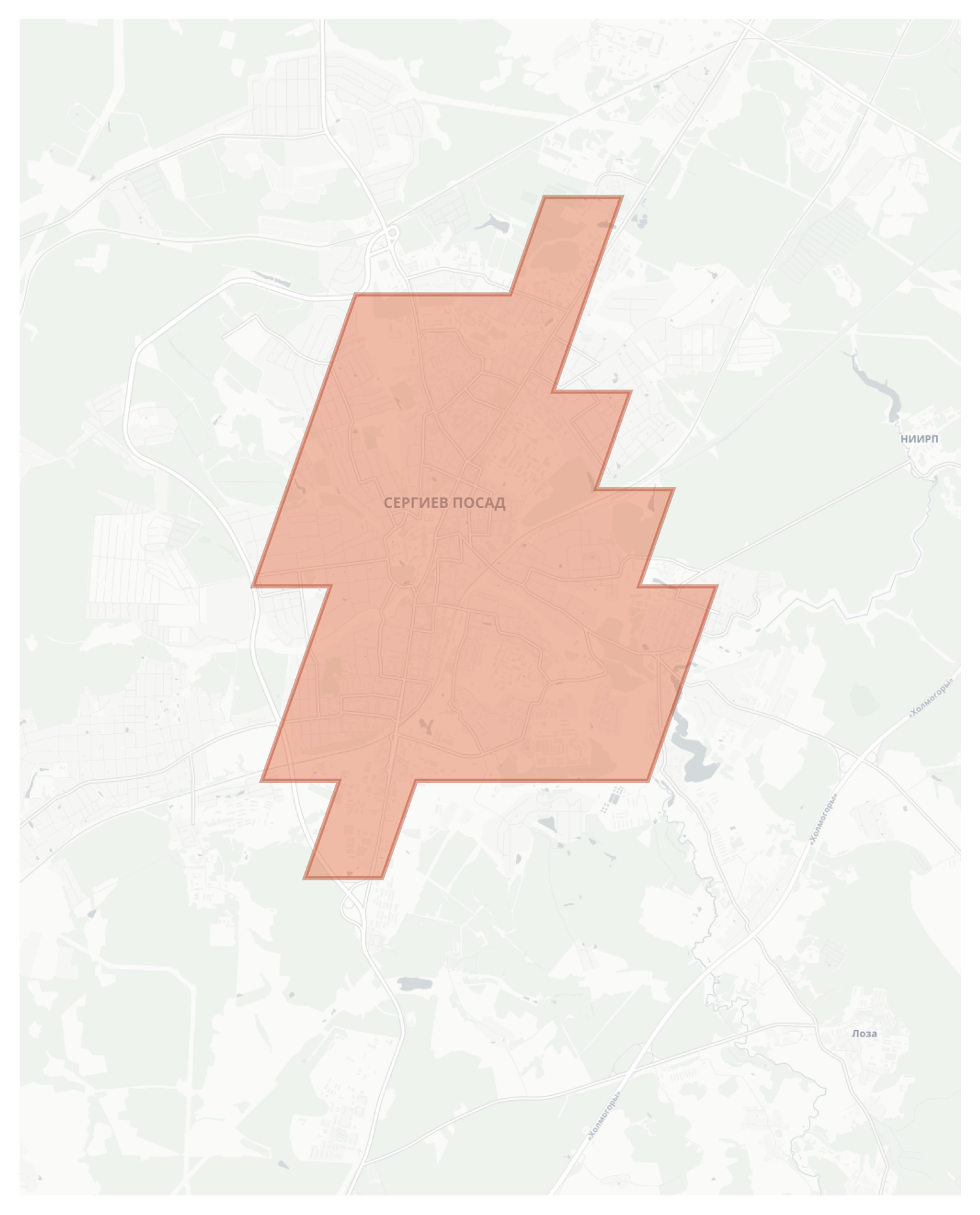 Sergiyev Posad geographic map