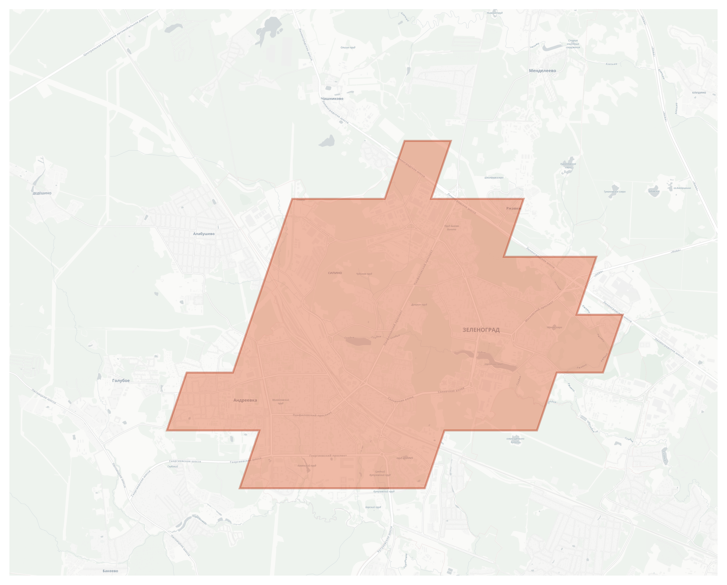Zelenograd geographic map