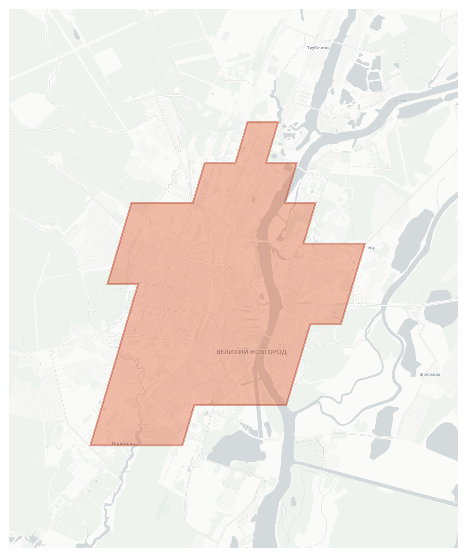 Veliky Novgorod geographic map