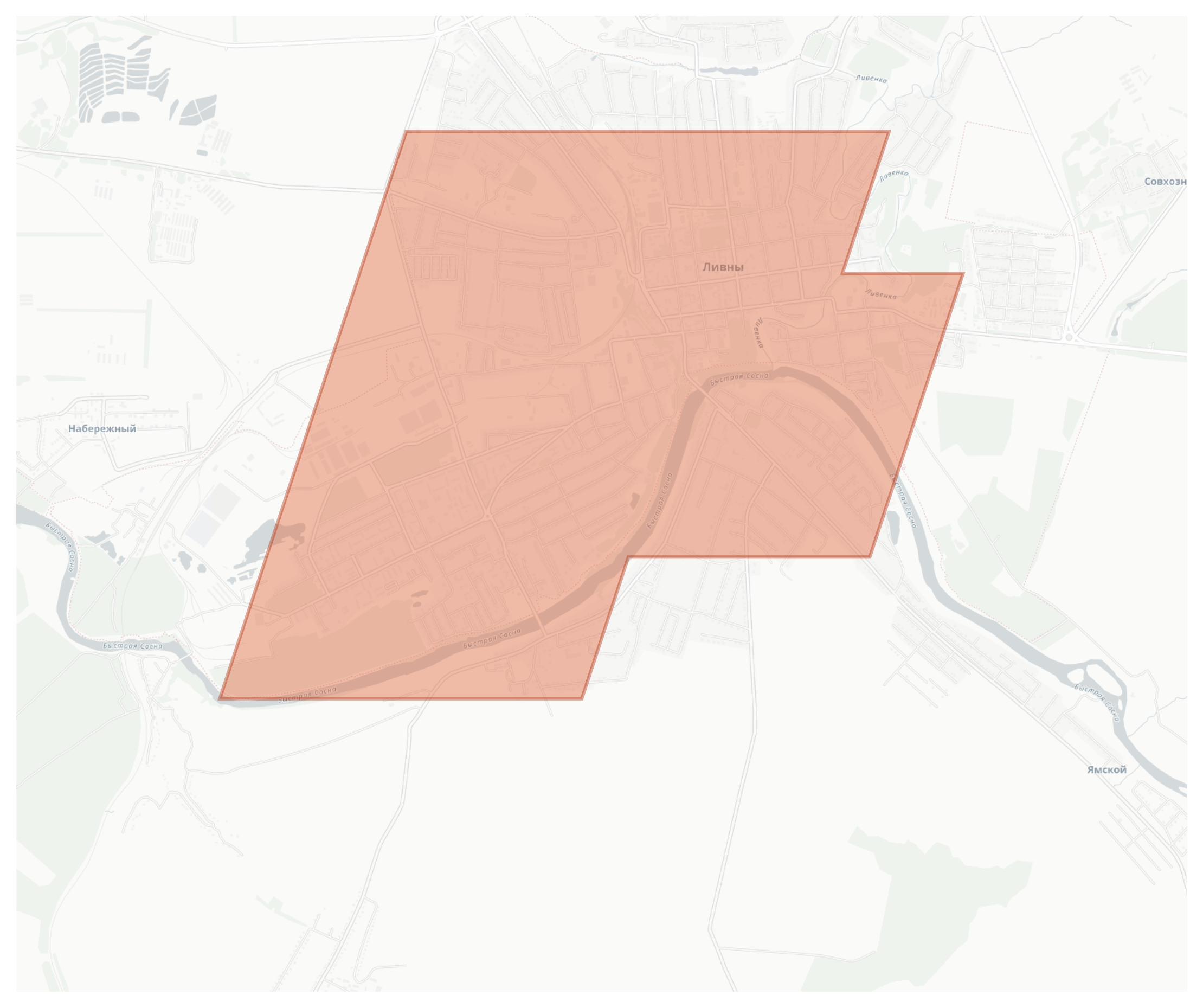 Livny geographic map