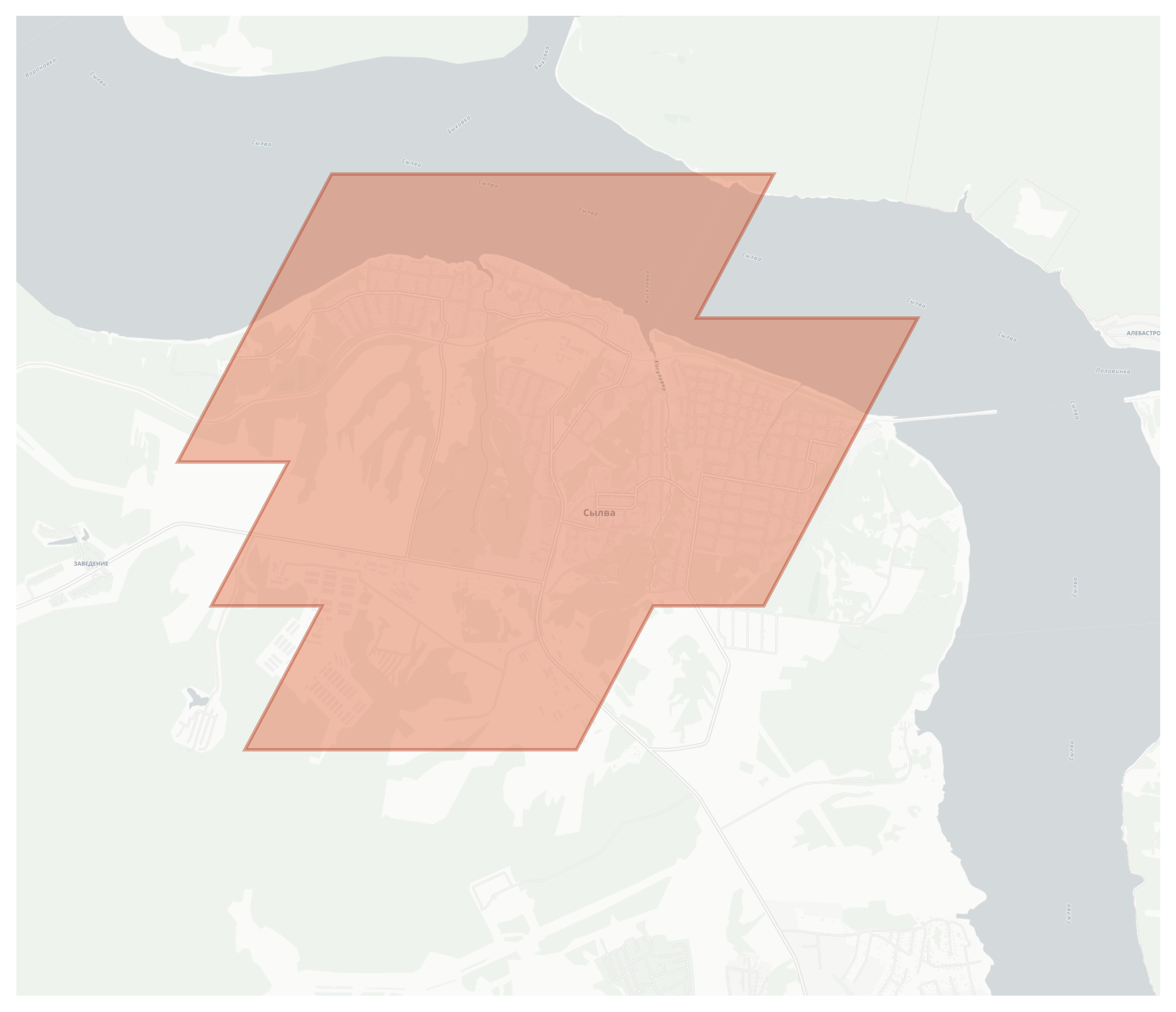 Сылва geographic map