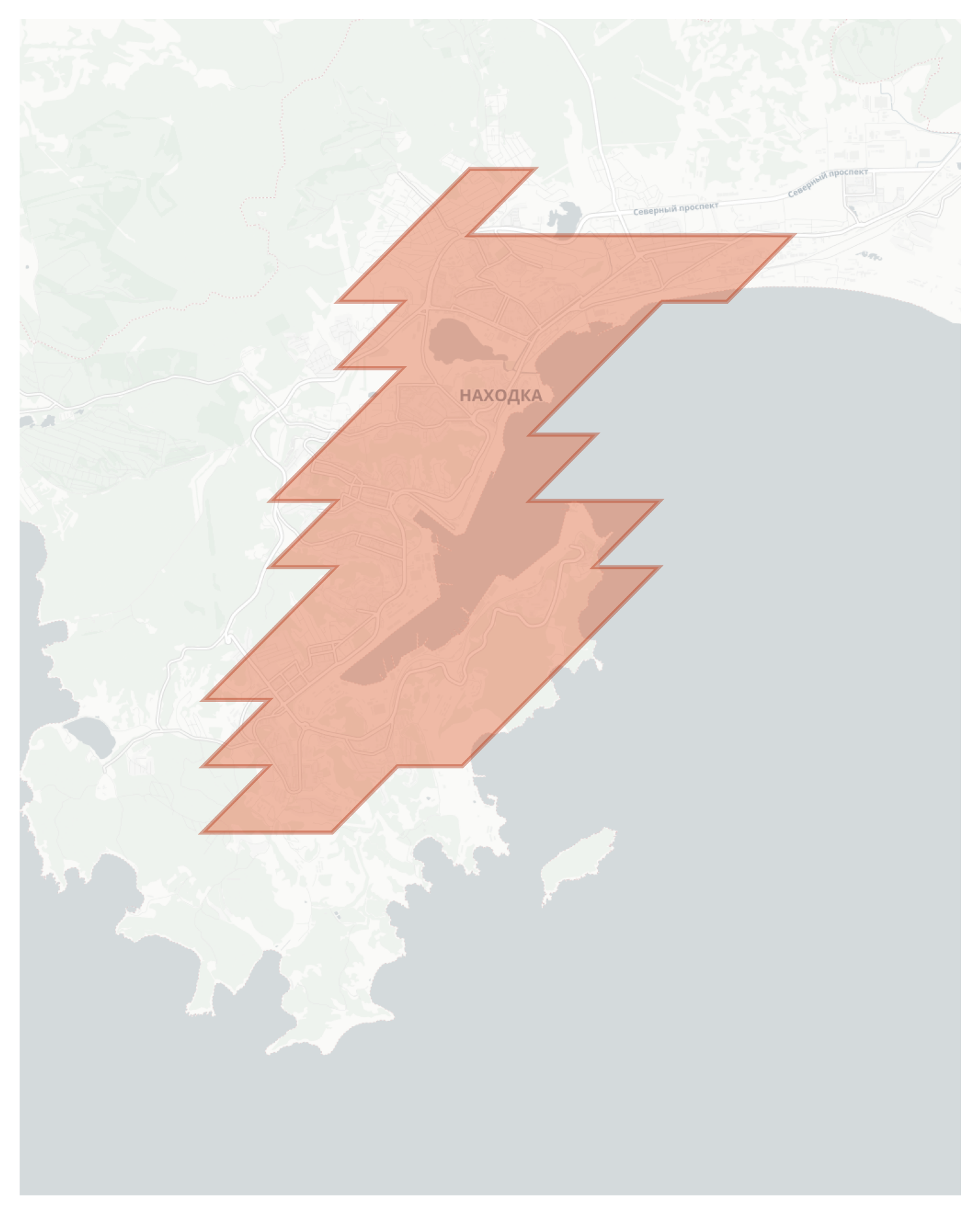 Nakhodka geographic map