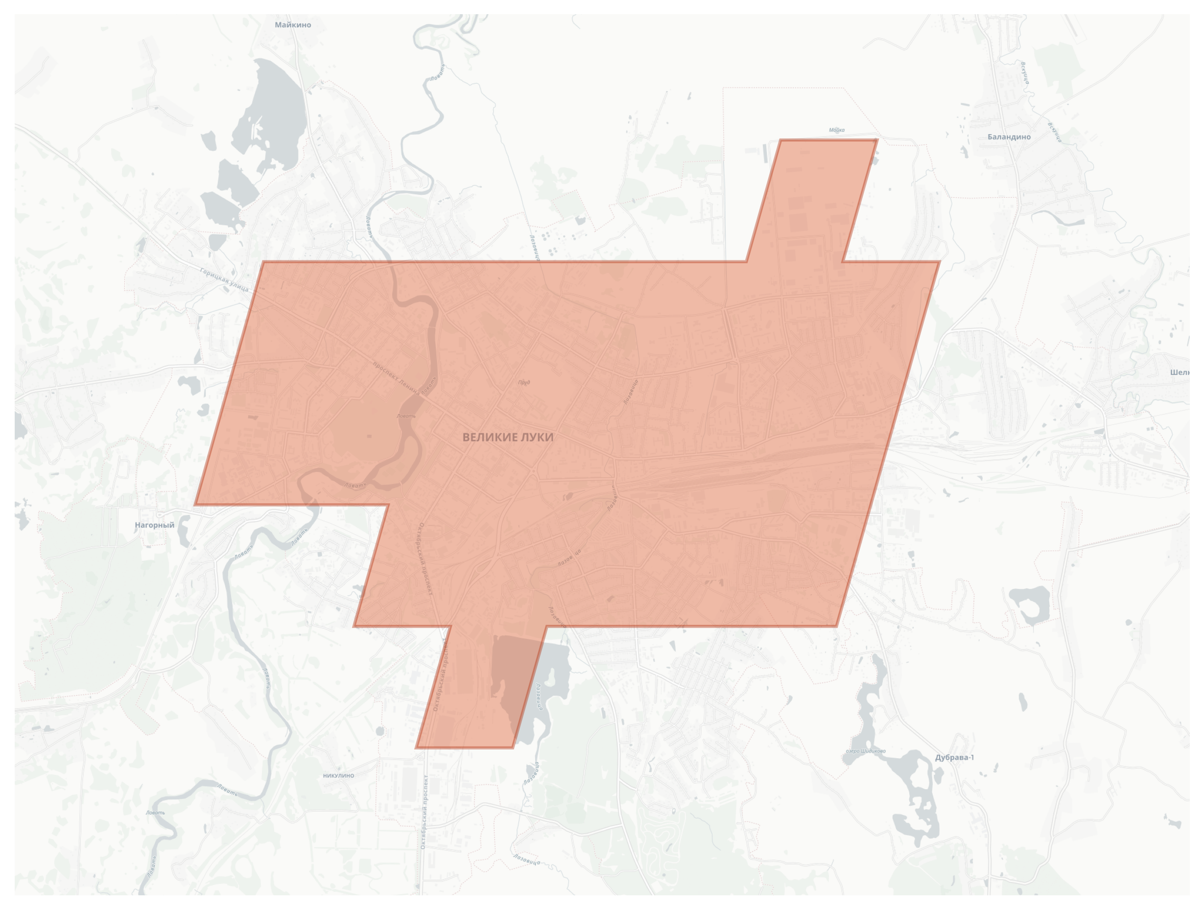 Velikiye Luki geographic map