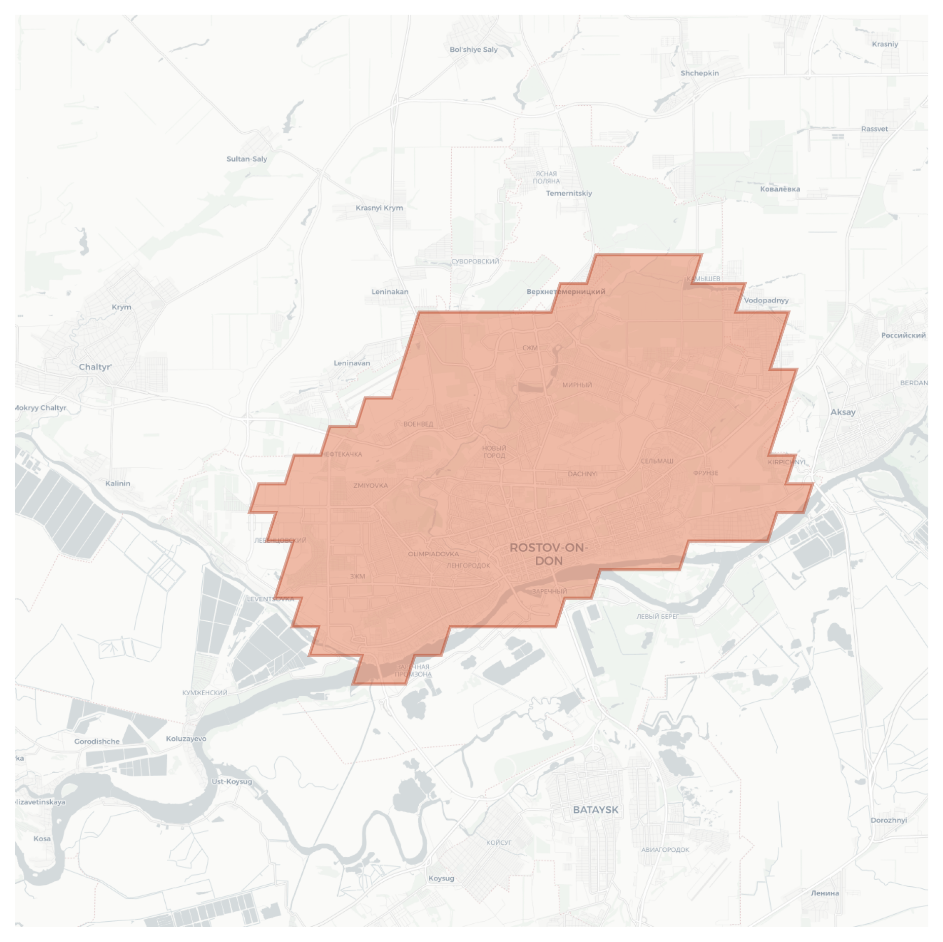 Rostov-on-Don geographic map