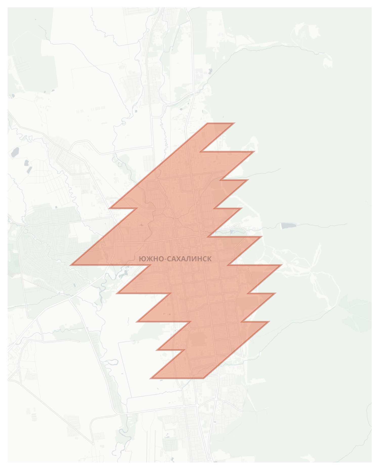 Yuzhno-Sakhalinsk geographic map