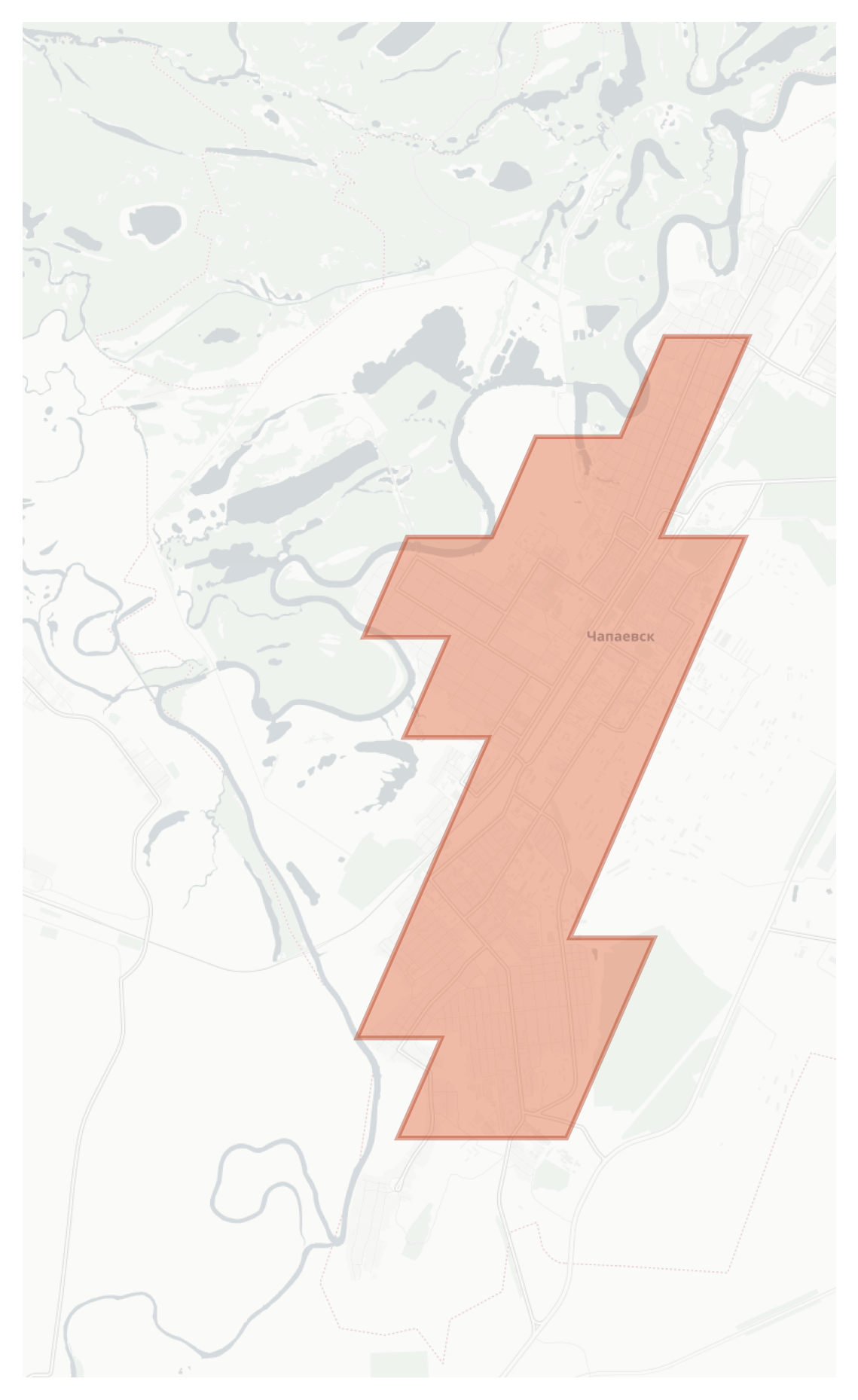 Chapaevsk geographic map