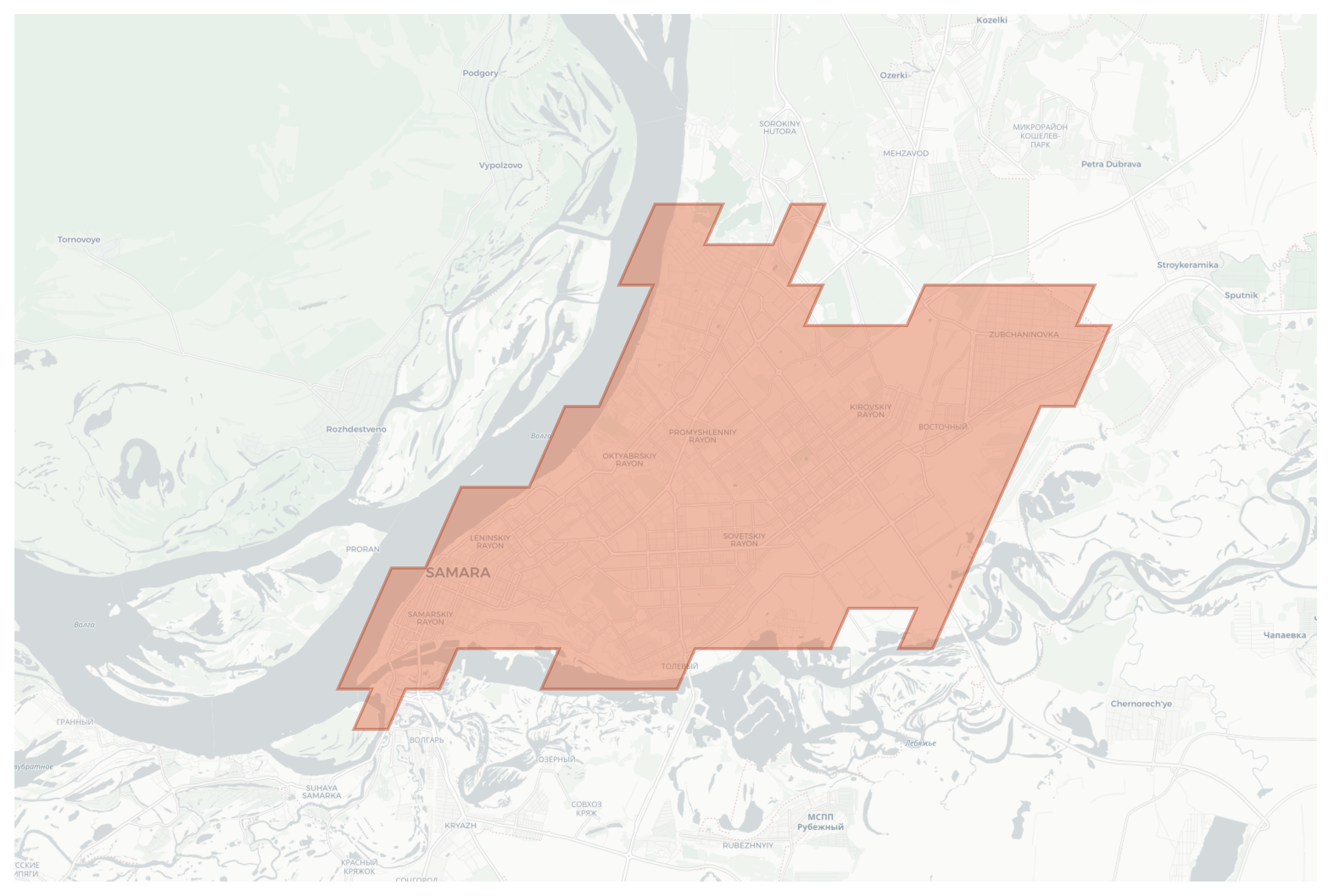 Samara geographic map