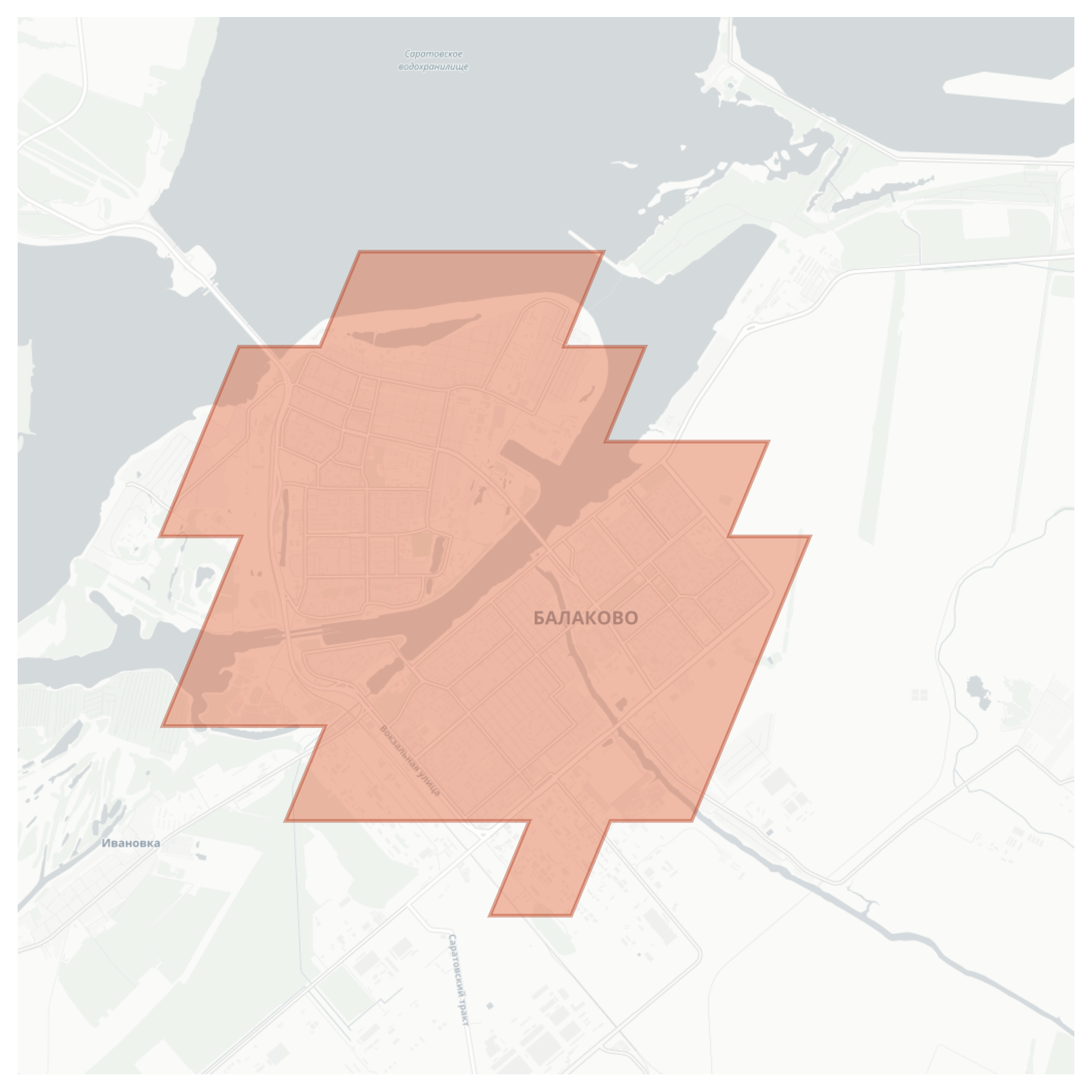 Balakovo geographic map