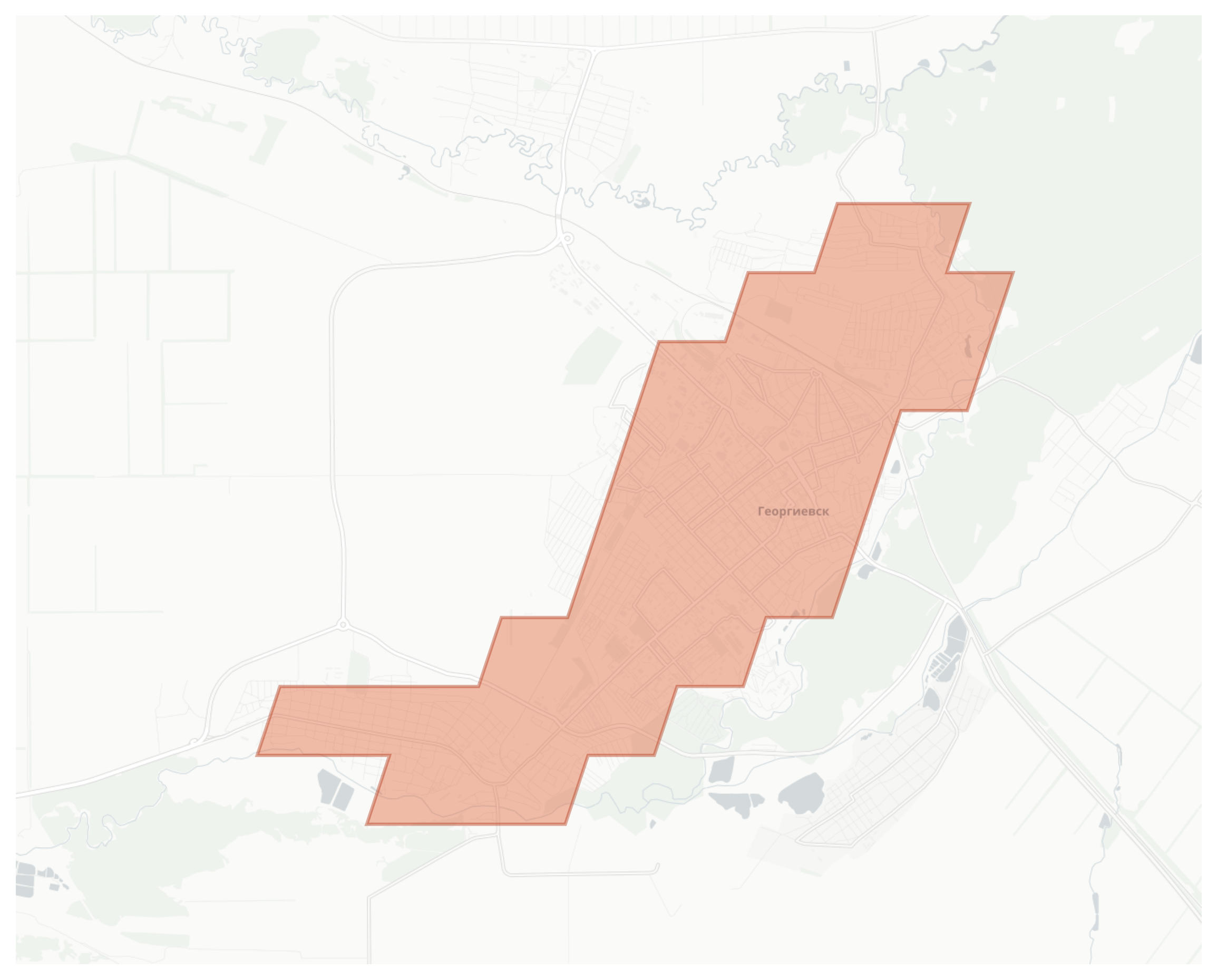 Georgiyevsk geographic map