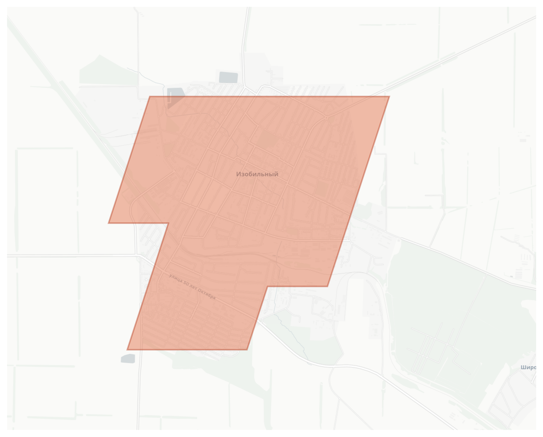 Izobilnyy geographic map