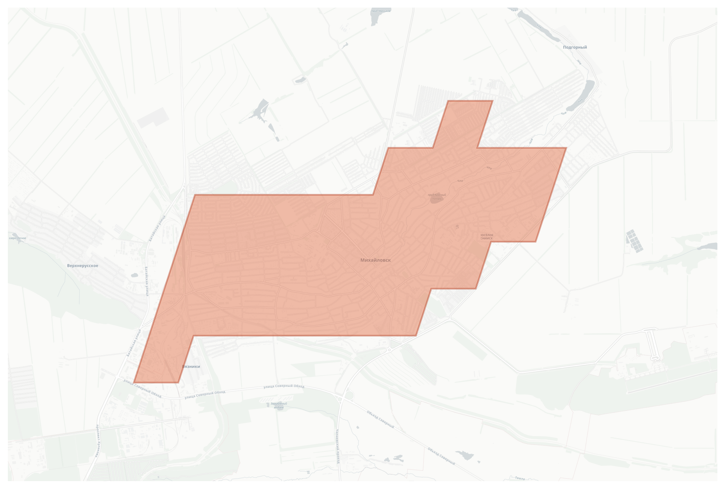 Mikhaylovsk geographic map