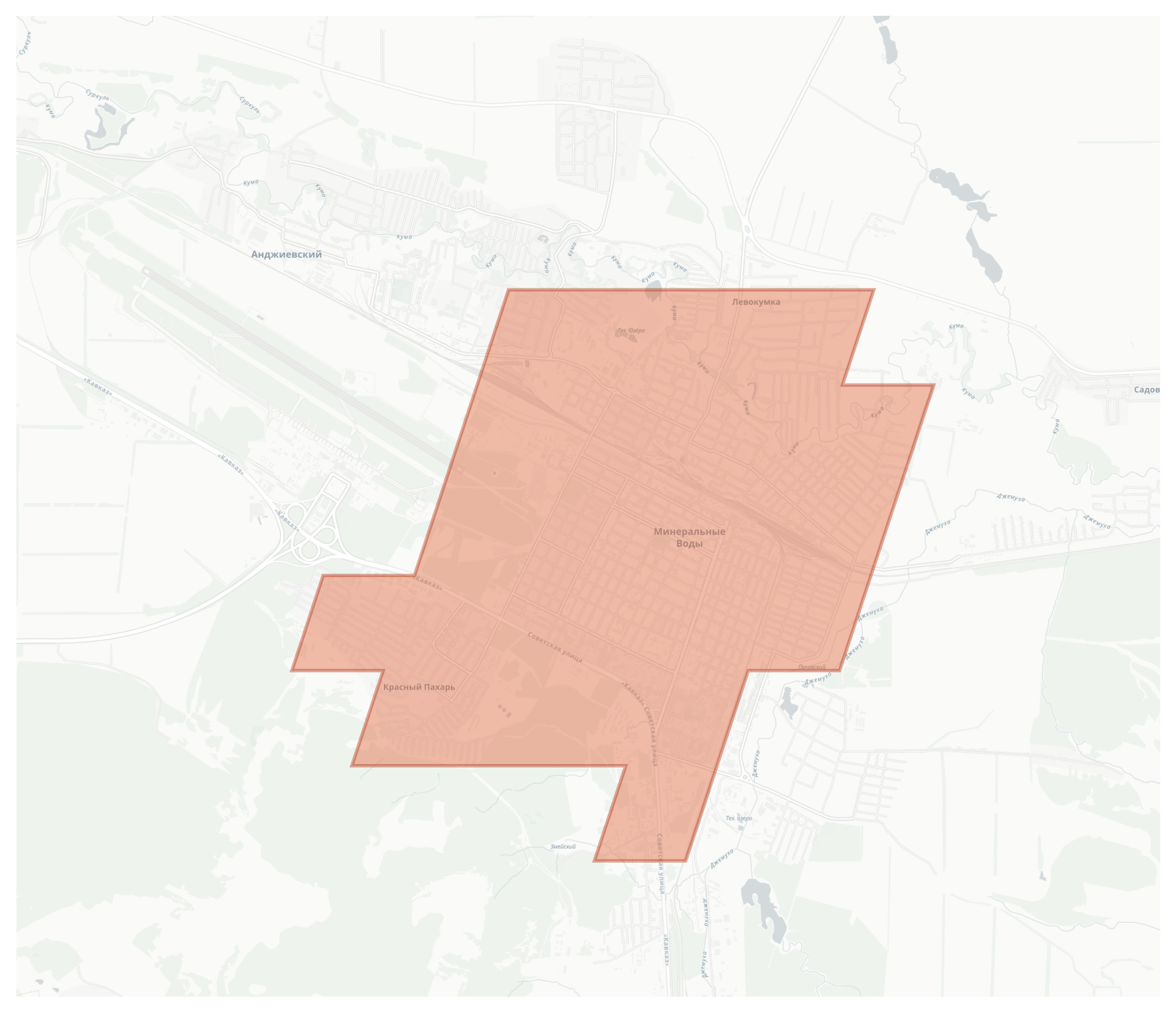Mineralnye Vody geographic map