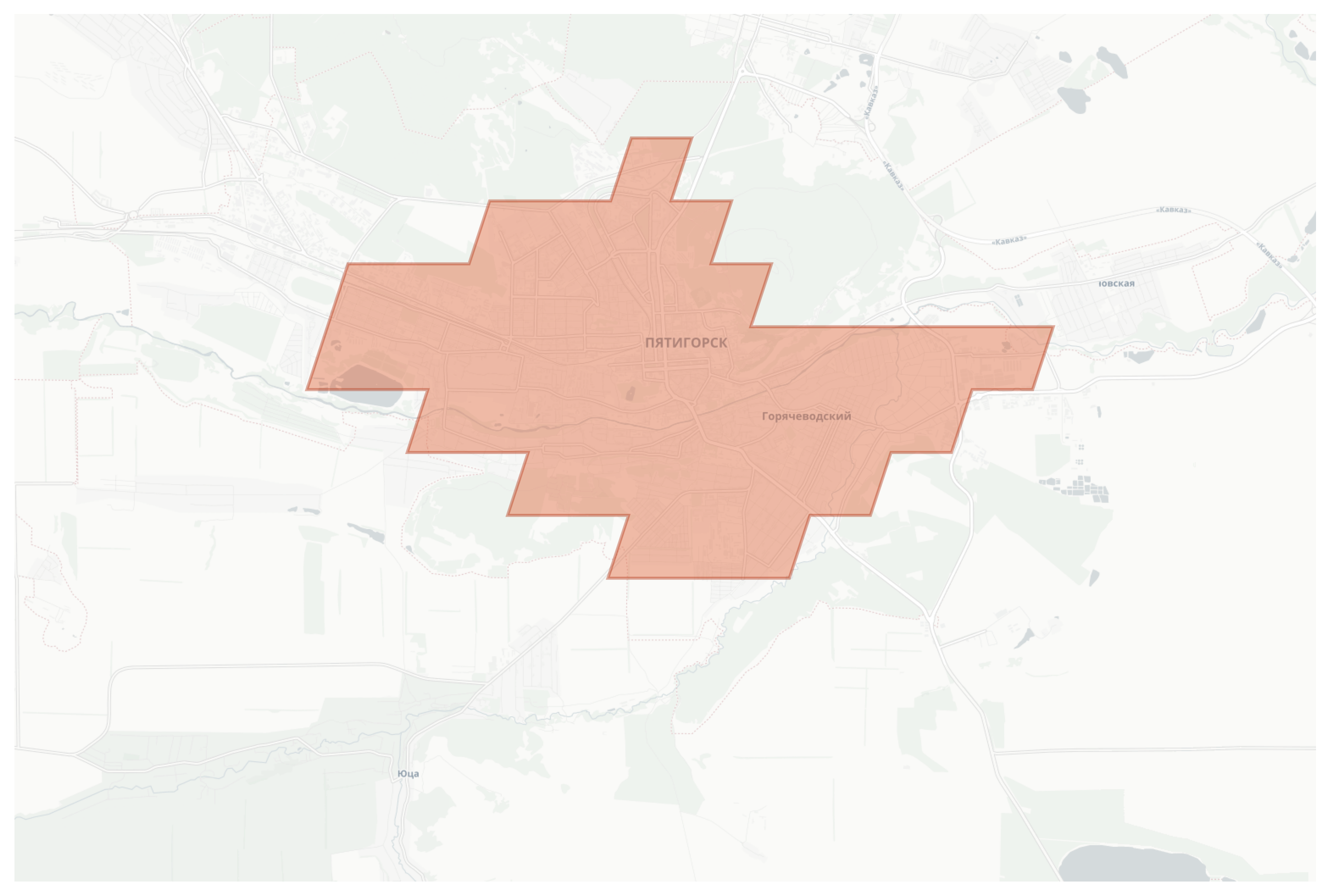 Pyatigorsk geographic map