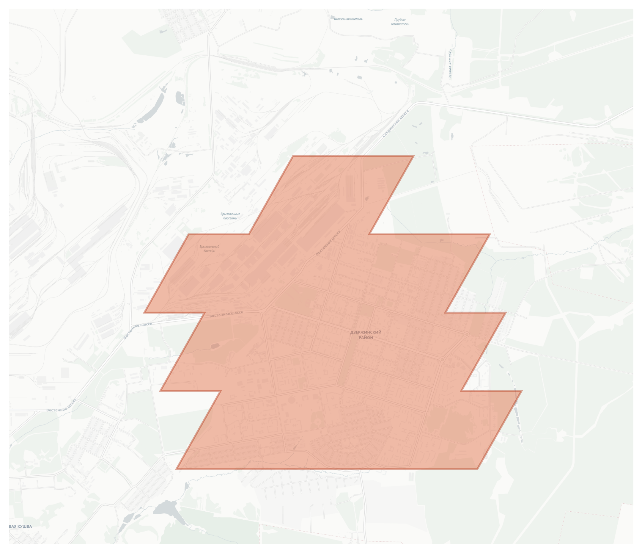 Дзержинский район geographic map