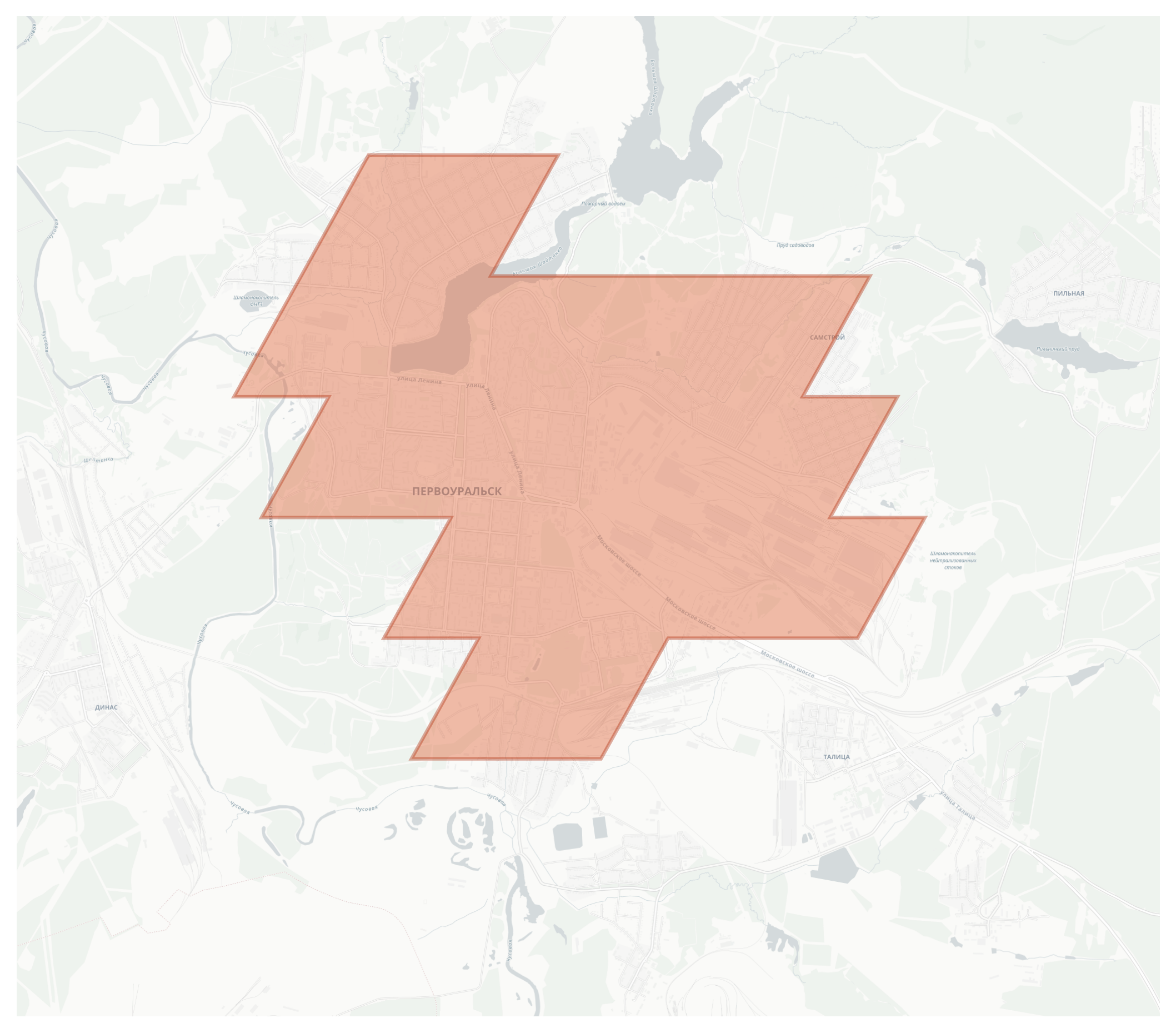 Pervouralsk geographic map