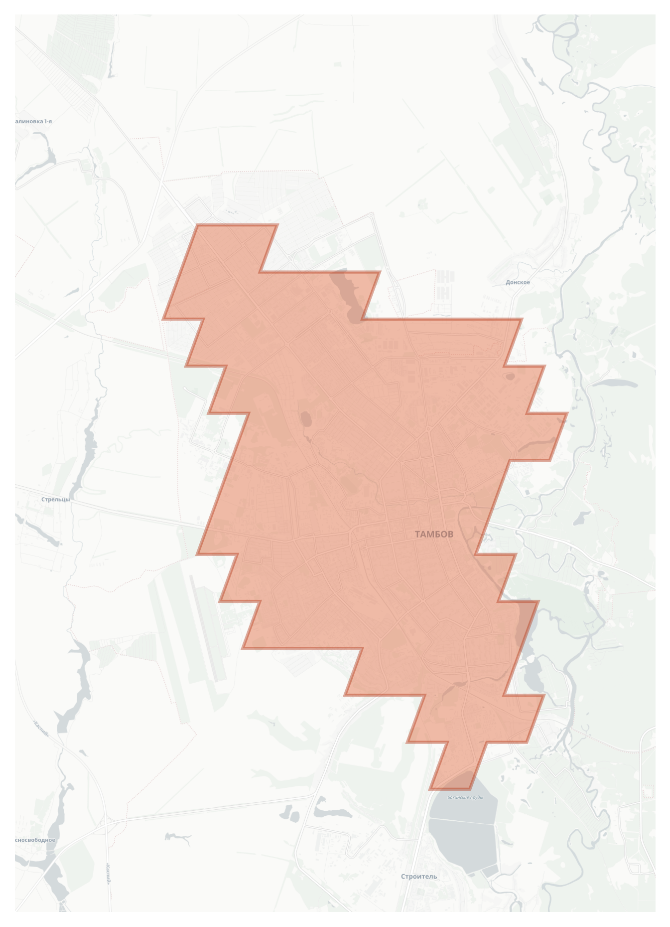 Tambov geographic map