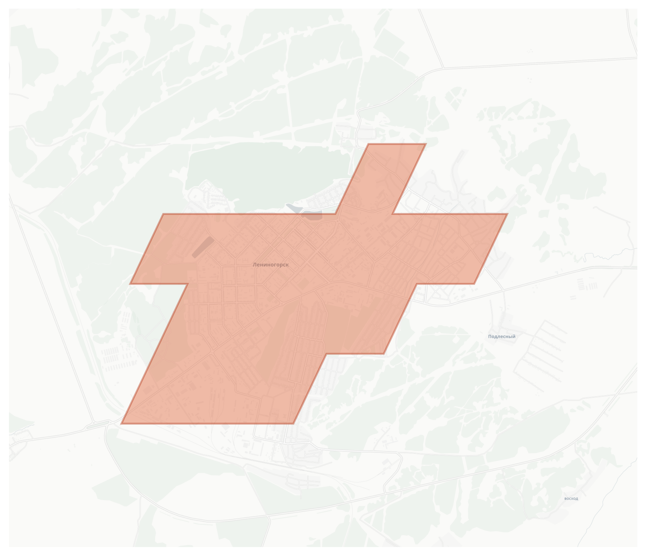 Leninogorsk geographic map