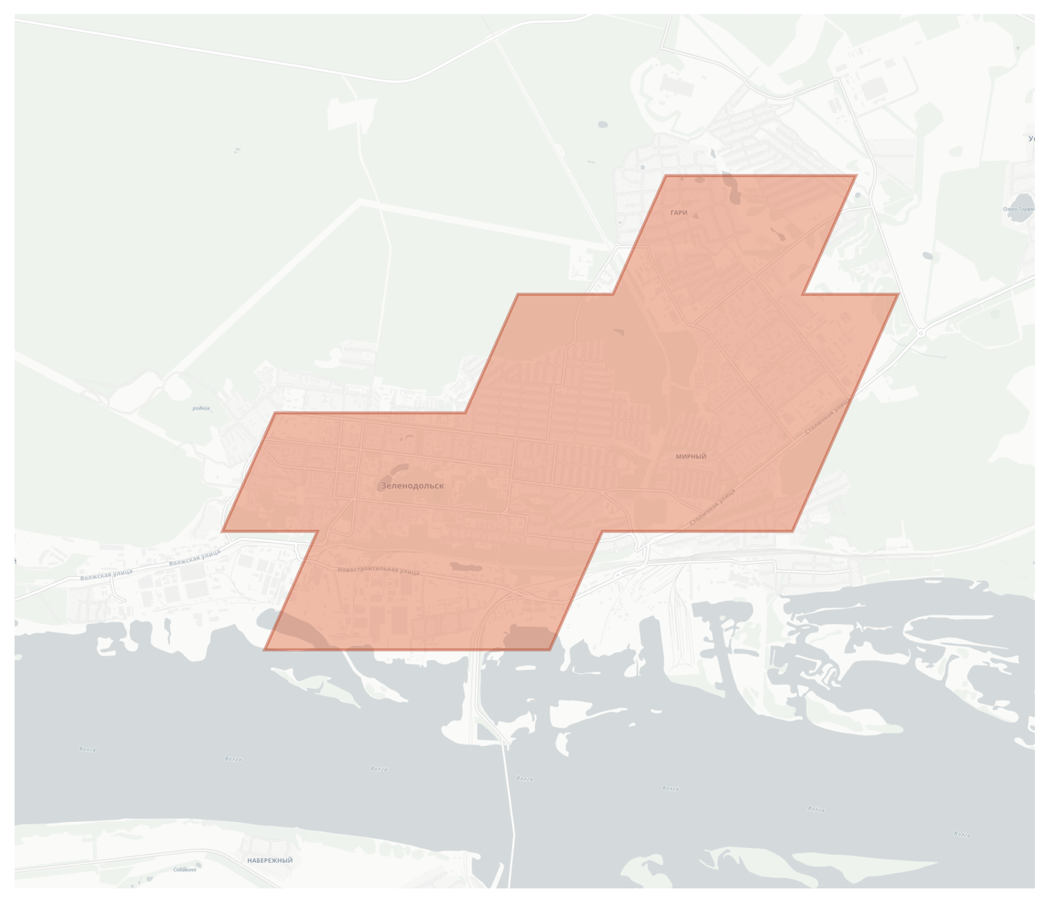 Zelenodol'sk geographic map