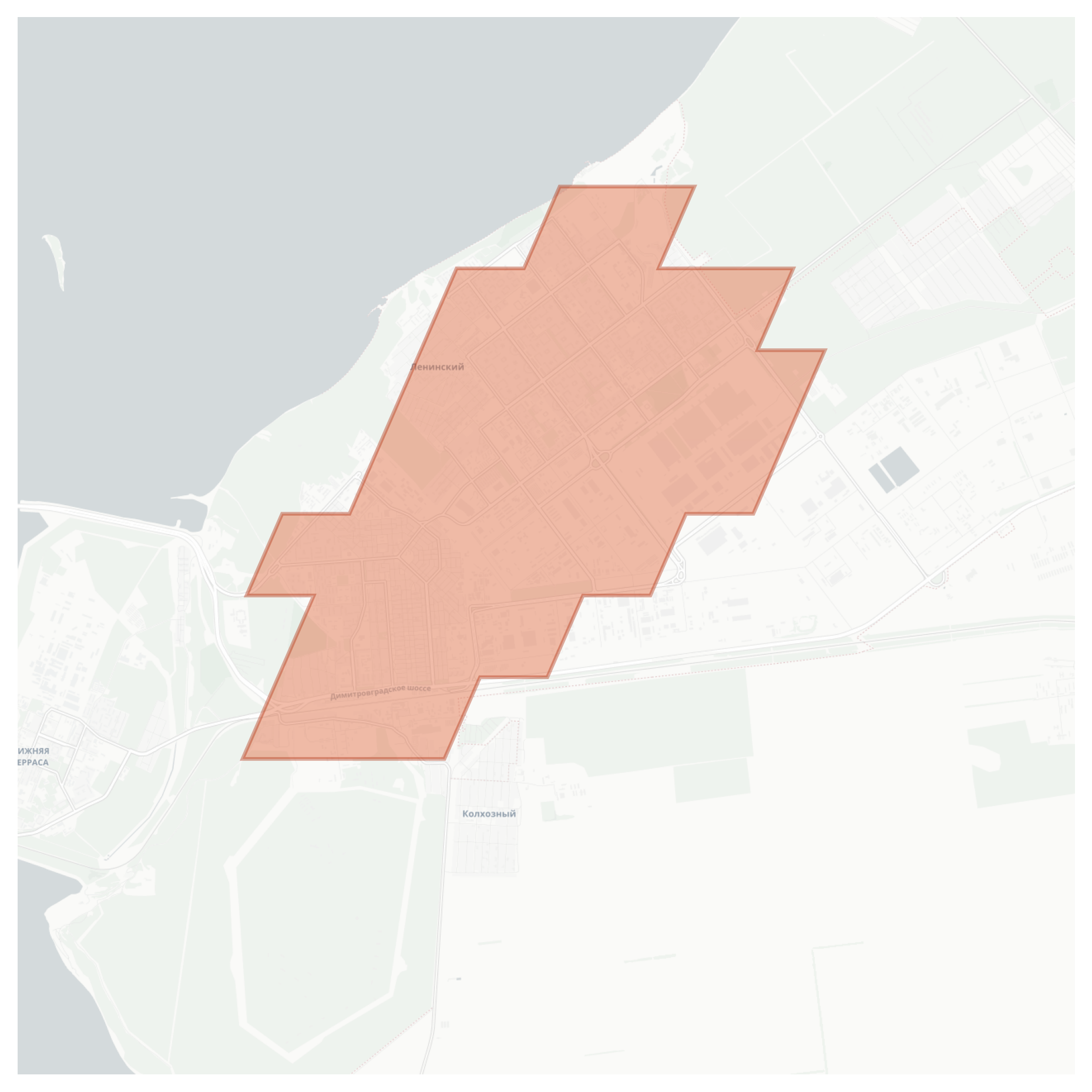 Ленинский geographic map