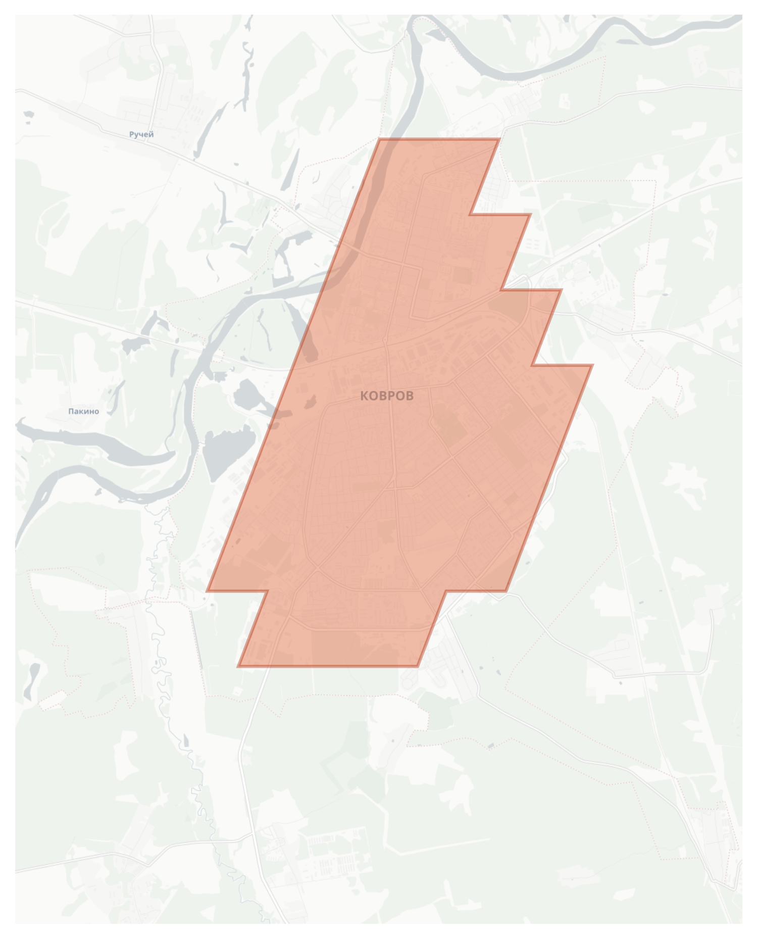 Kovrov geographic map