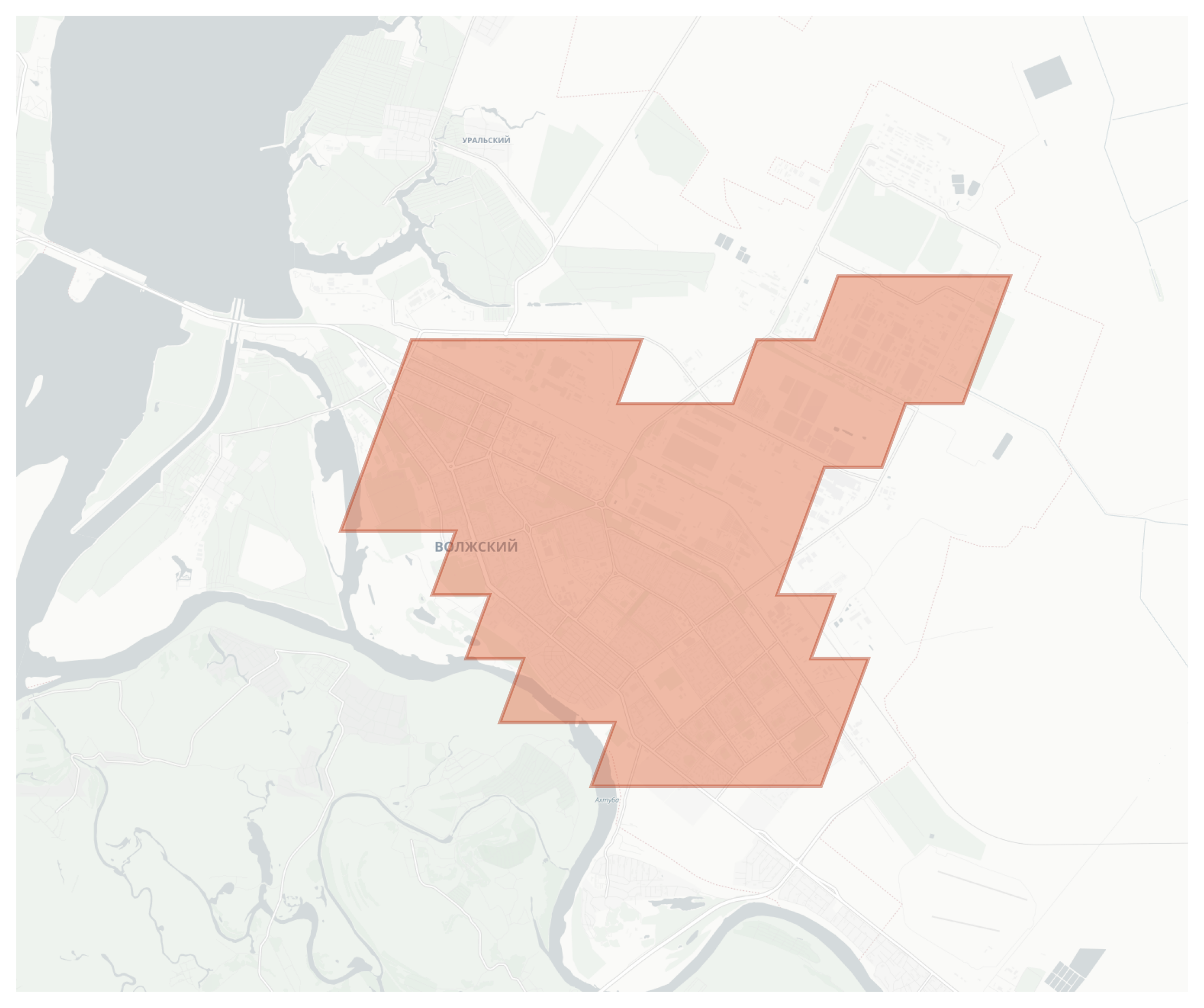 Volzhskiy geographic map