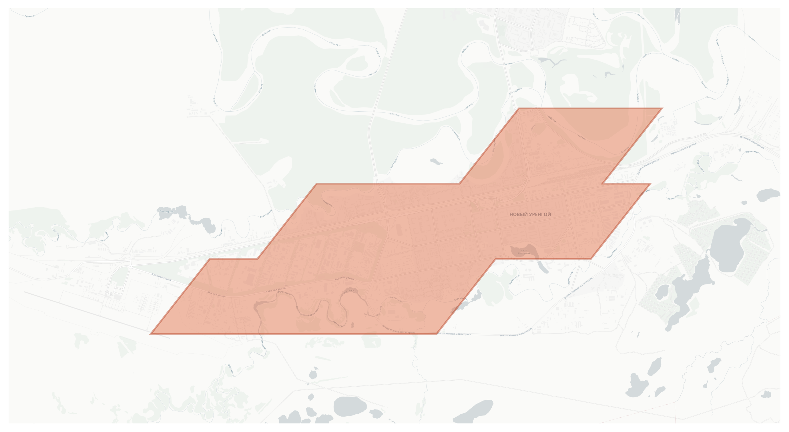Novy Urengoy geographic map