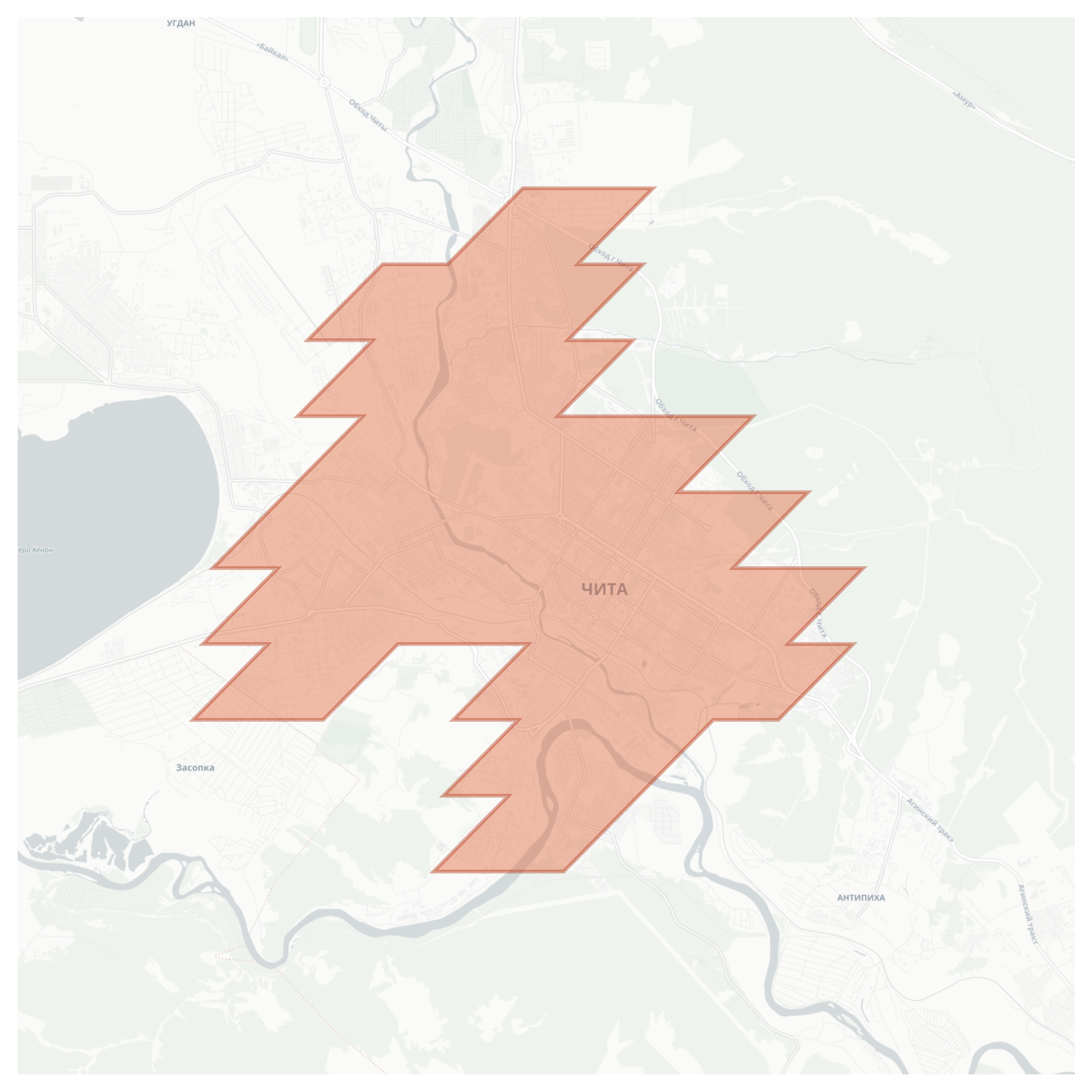 Chita geographic map