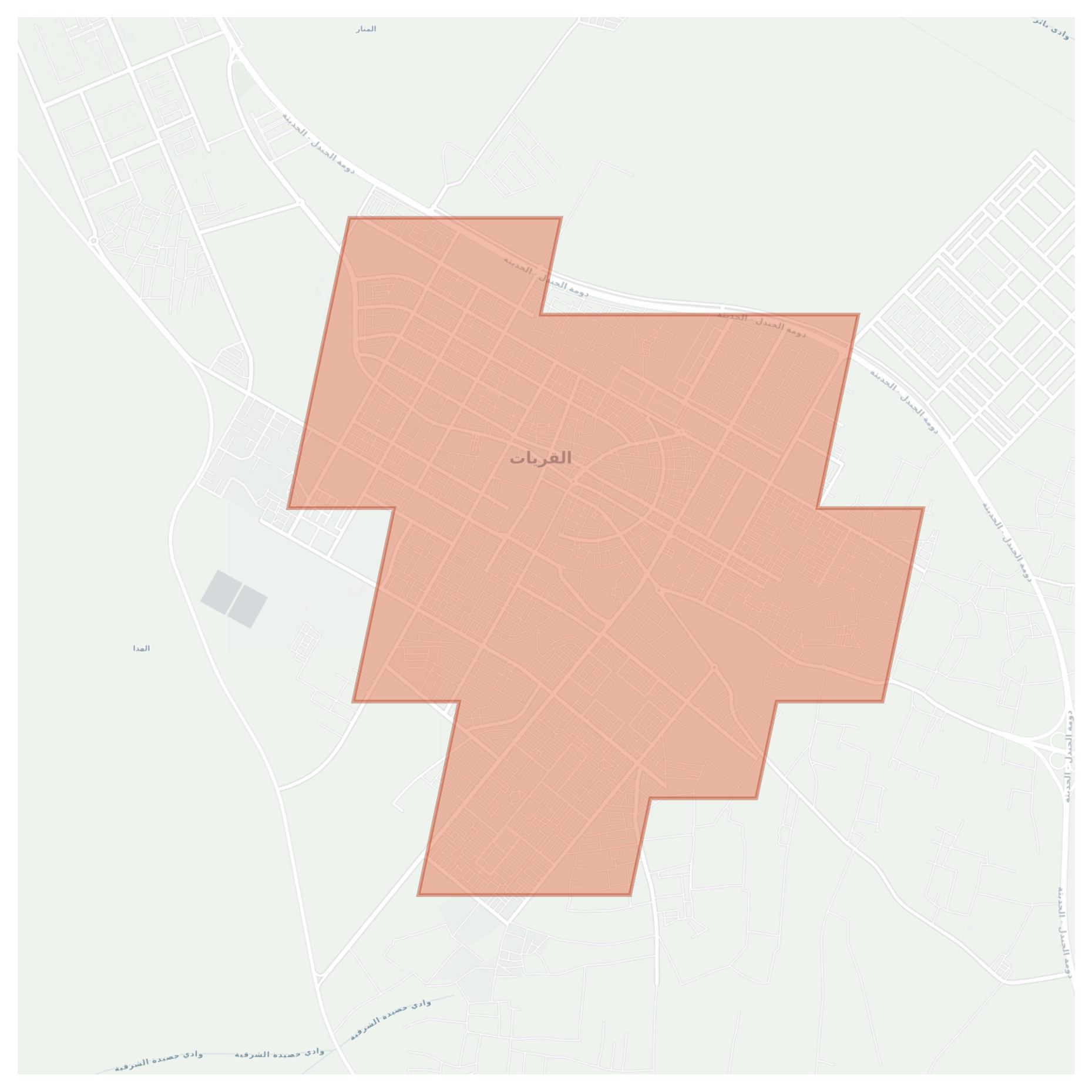 Al Qurayyat geographic map