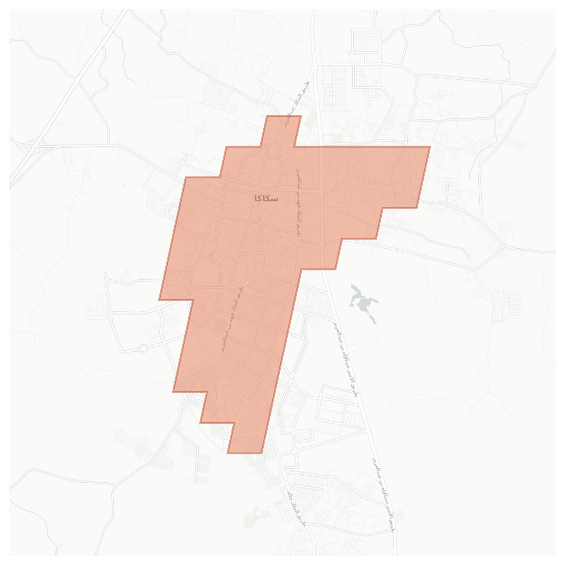 Sakaka geographic map