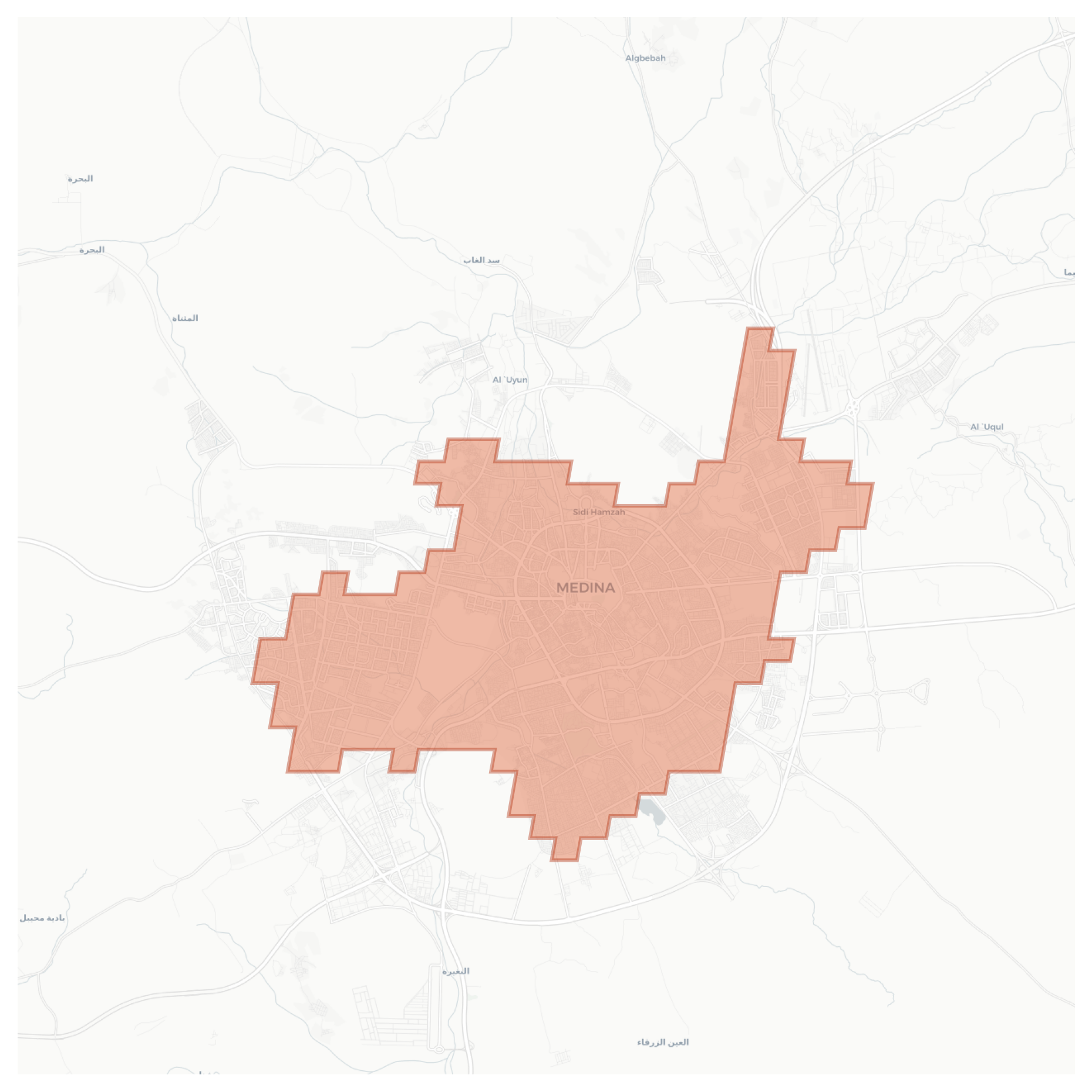 Medina geographic map