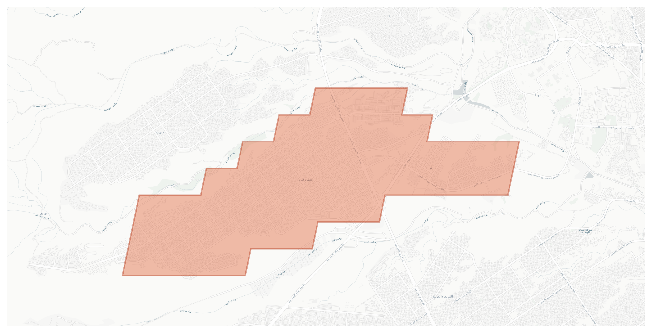 Zahrat Laban geographic map