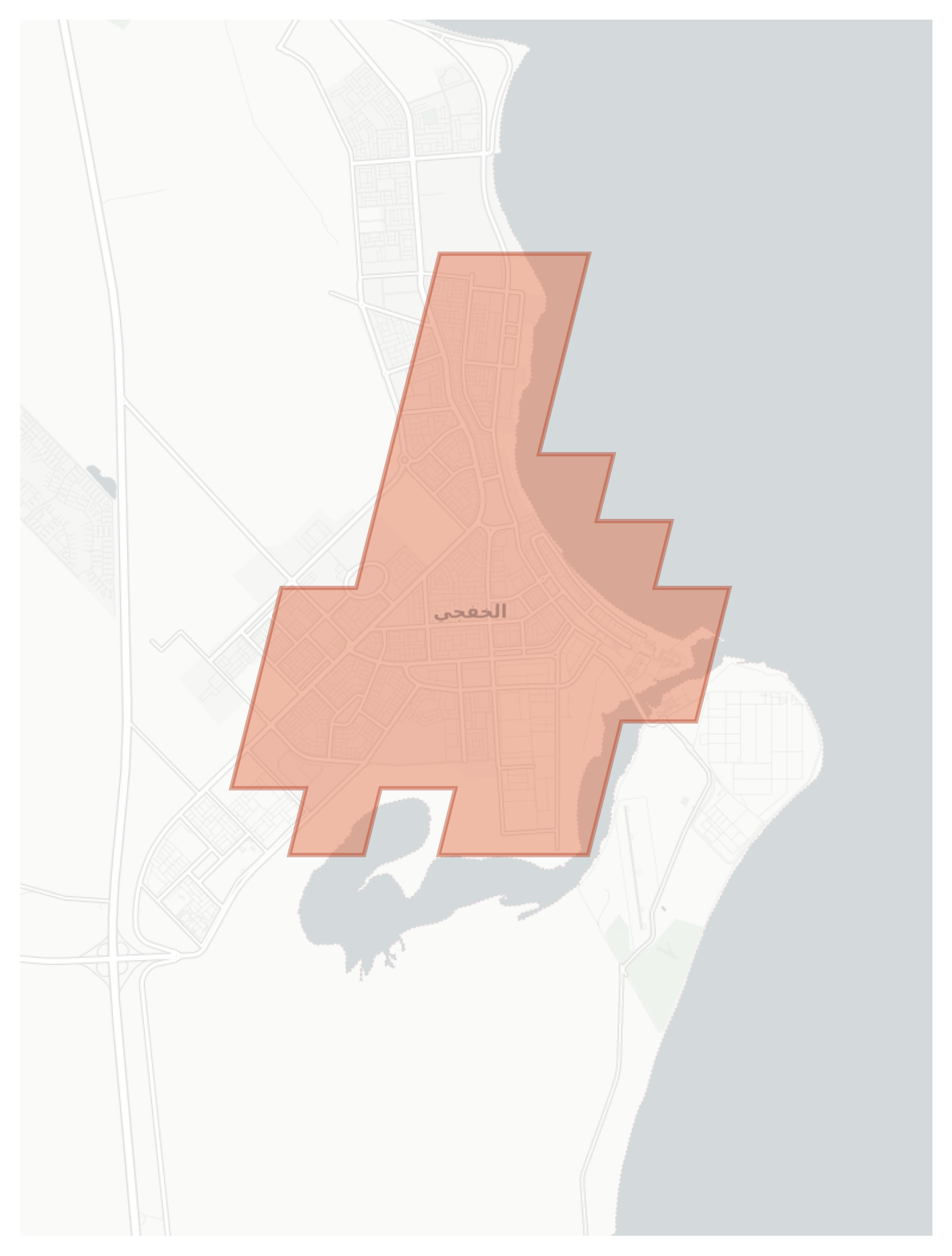 Al Khafji geographic map