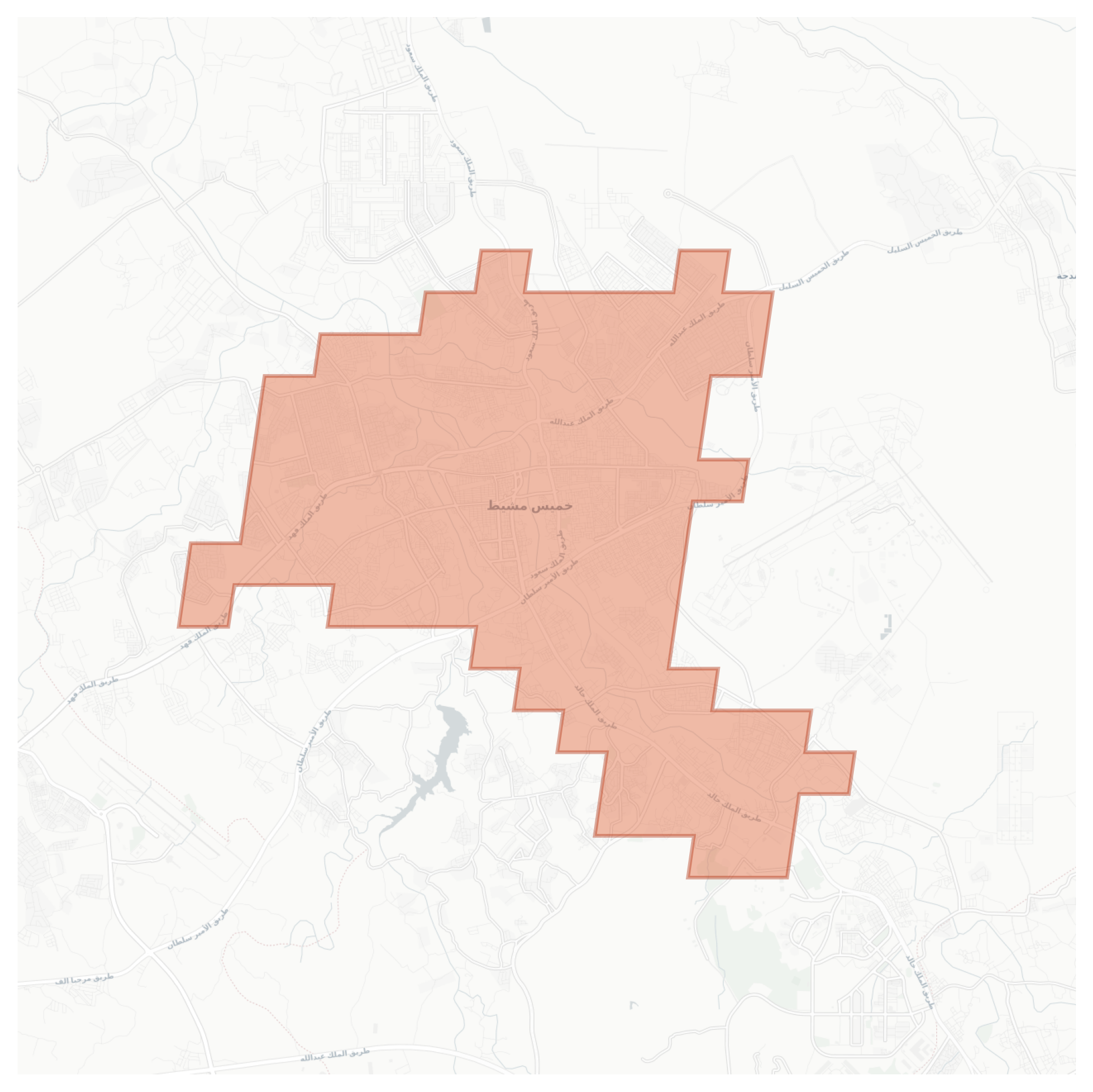 Khamis Mushayt geographic map