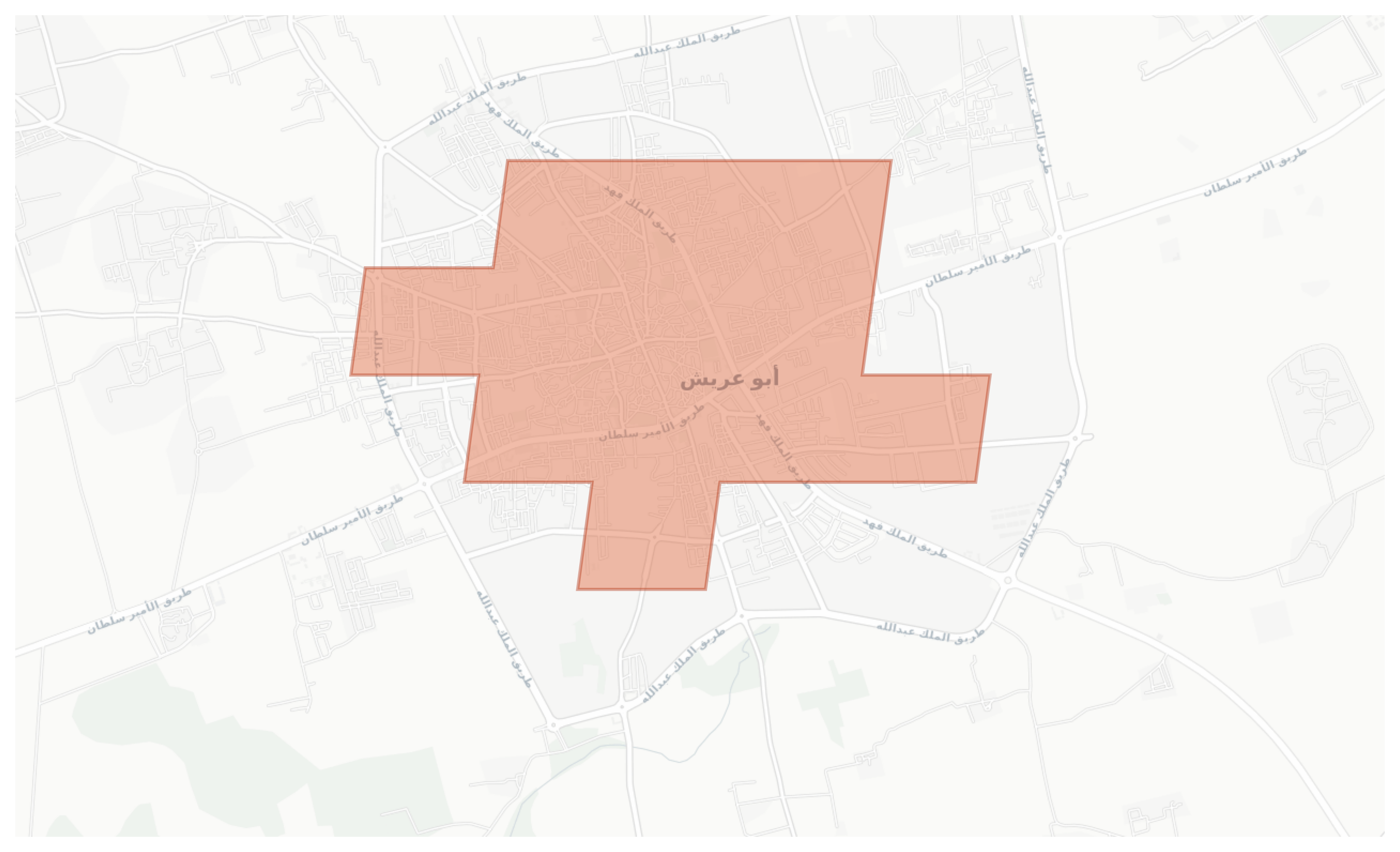 Abu `Arish geographic map