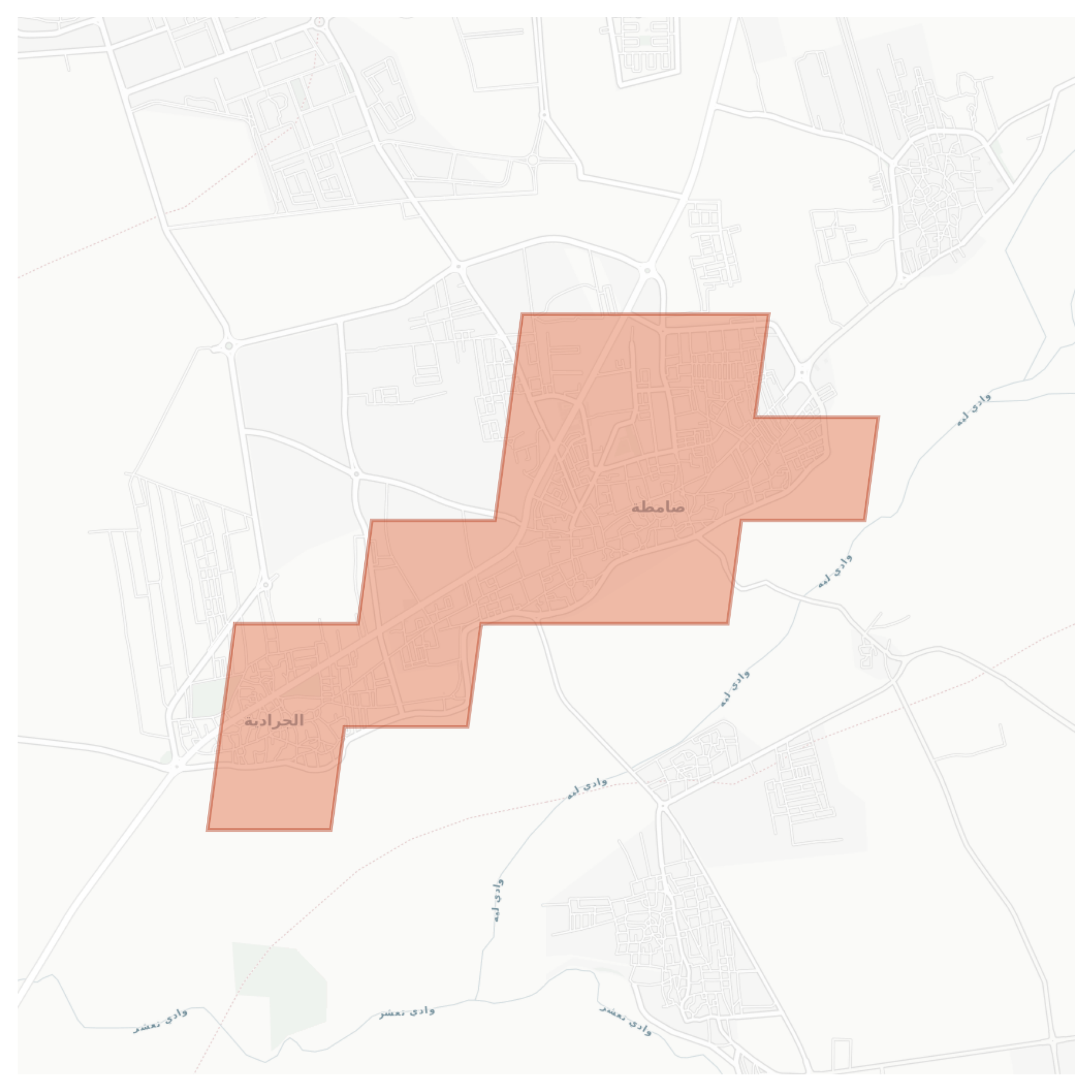 Samitah geographic map