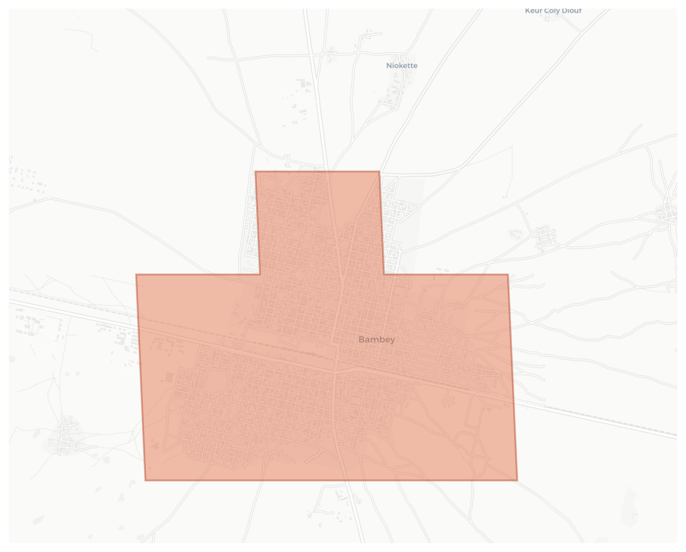 Bambey geographic map