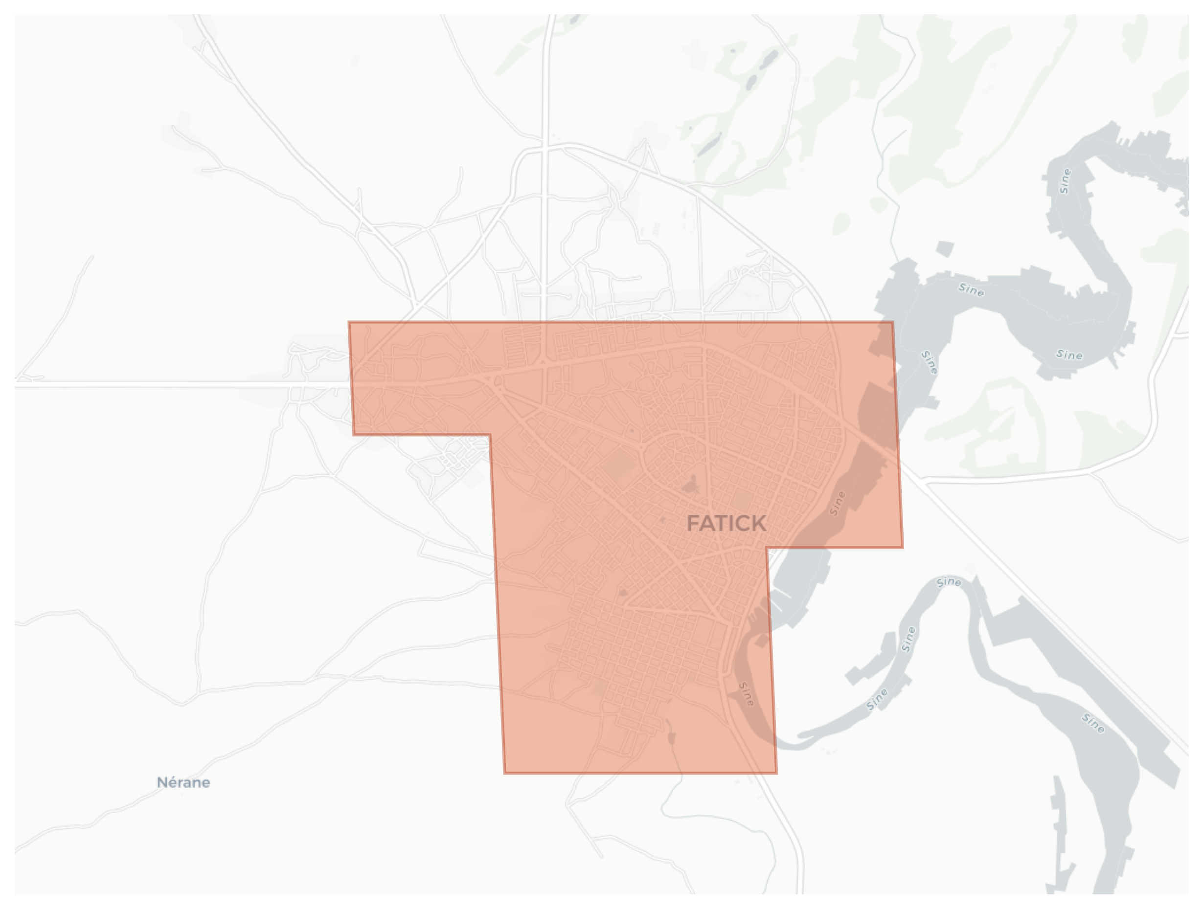 Fatick geographic map