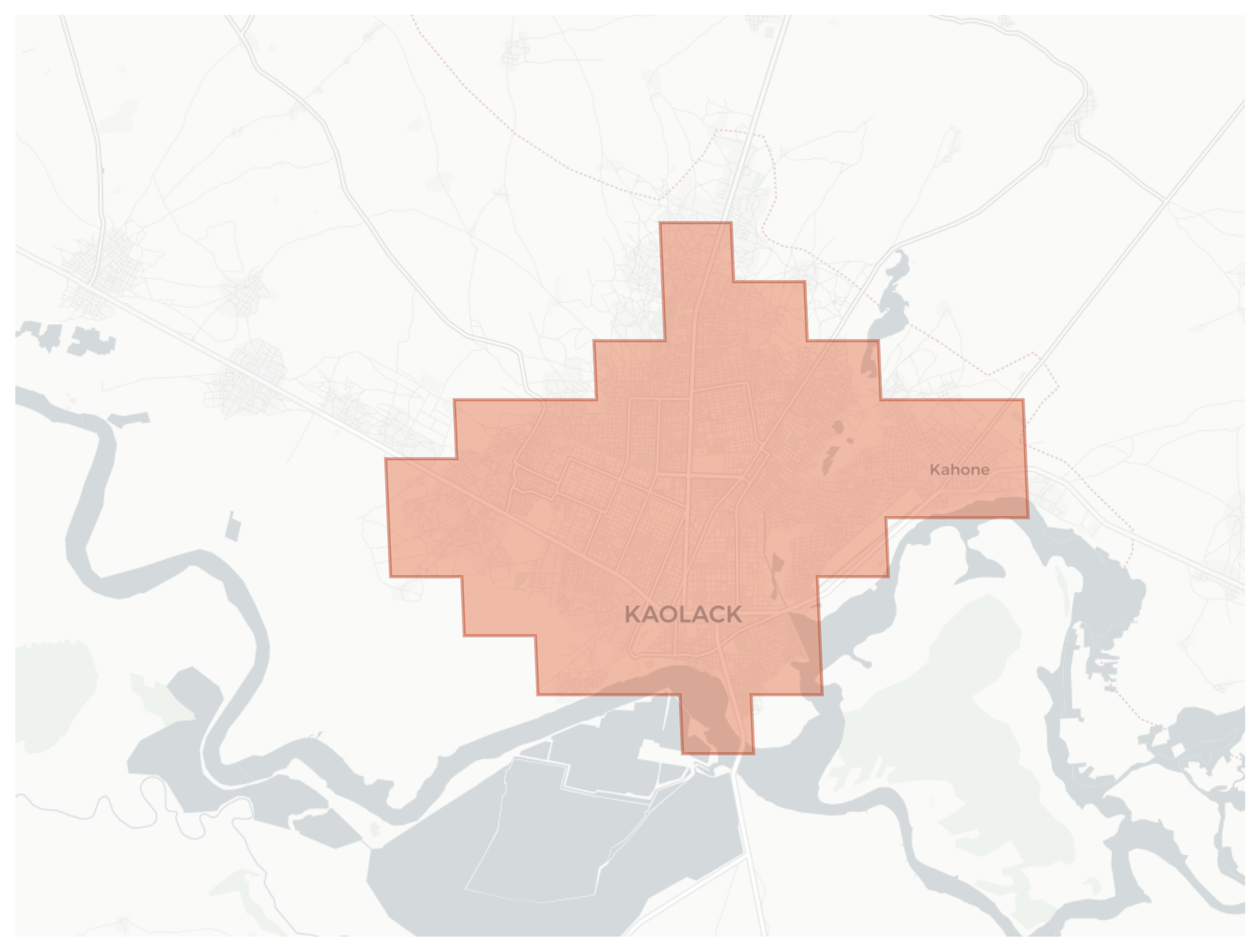 Kaolack geographic map