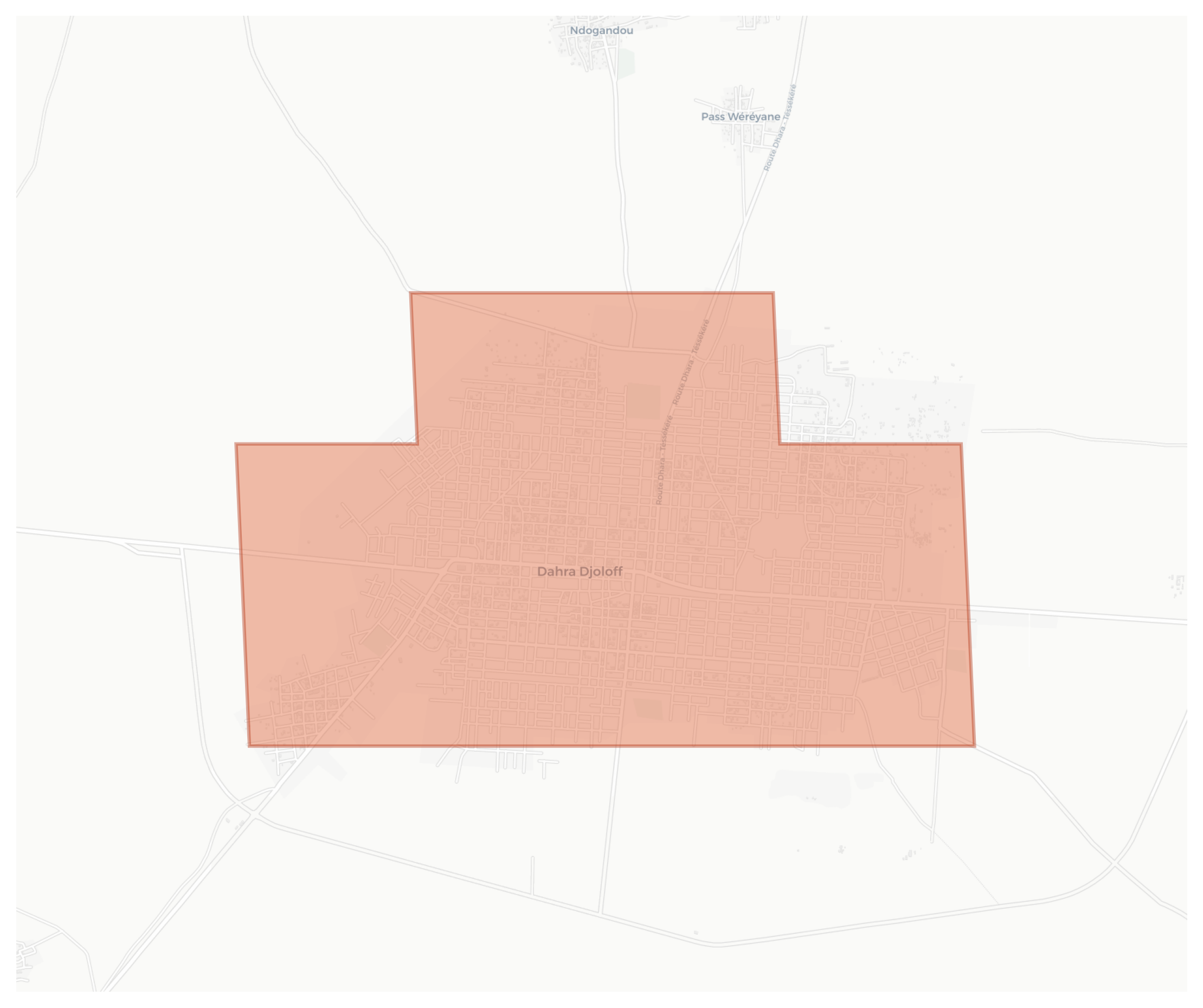 Dahra Djoloff geographic map