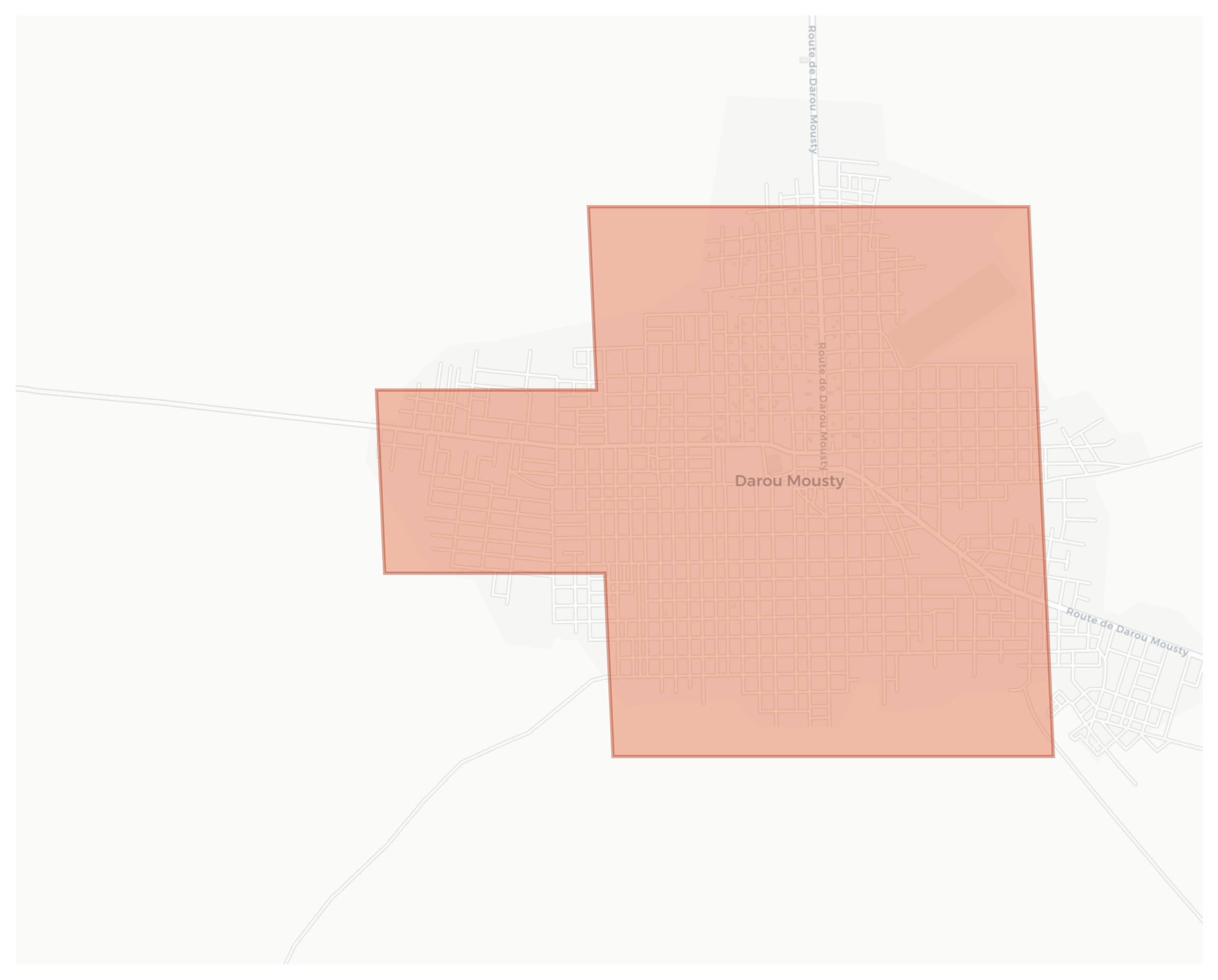 Darou Mousty geographic map