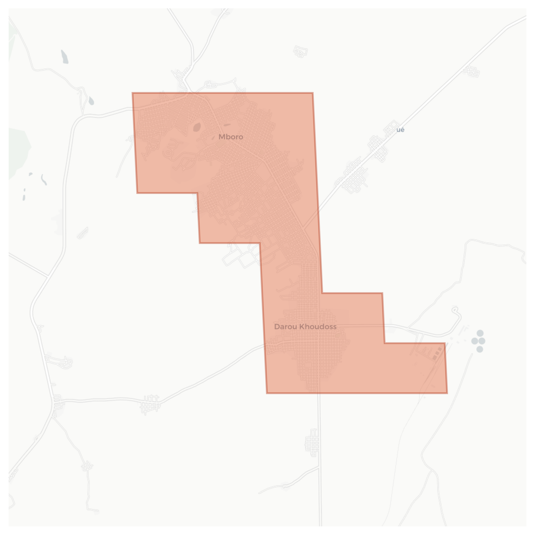 Darou Khoudoss geographic map