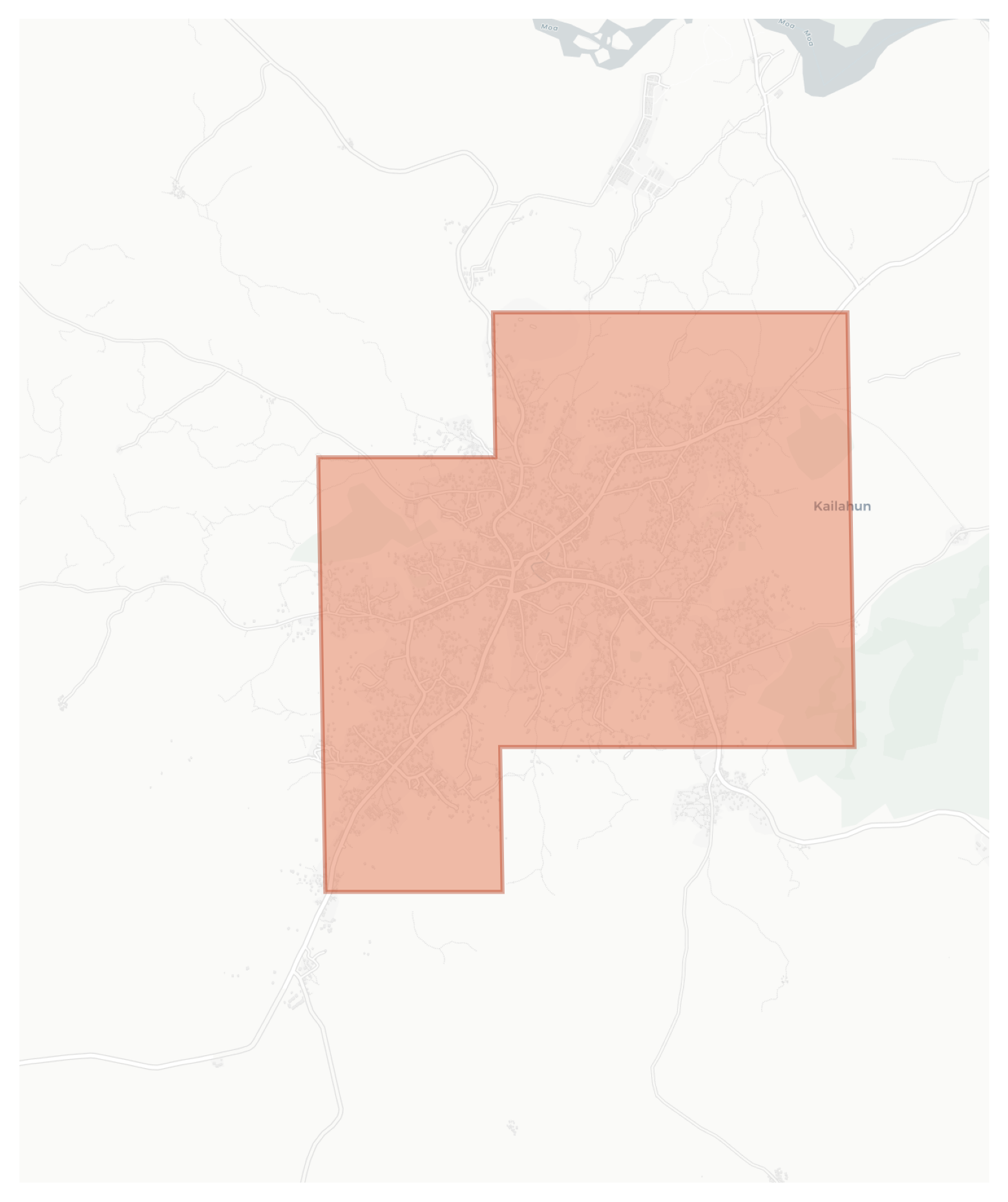 Kailahun geographic map