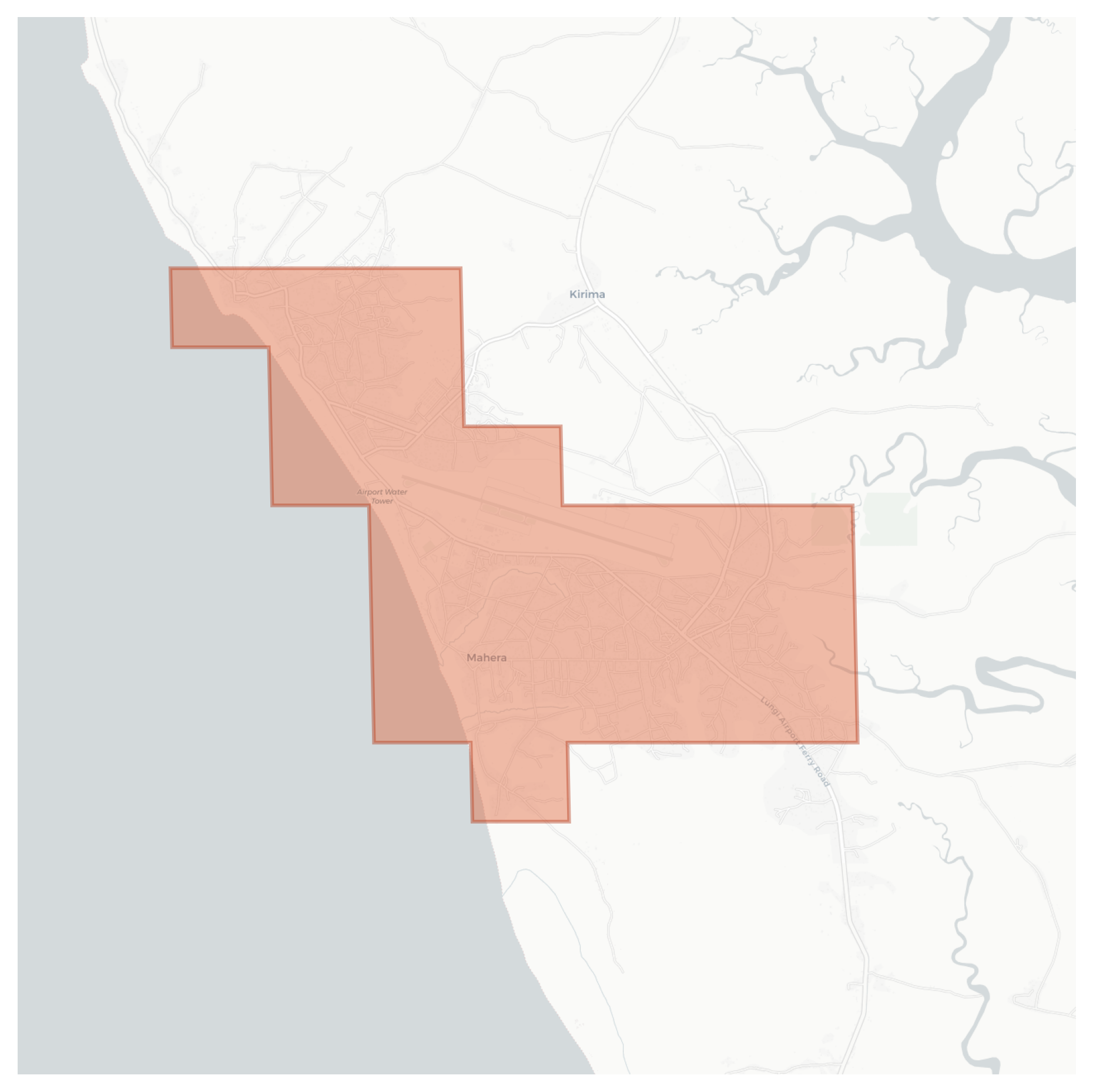 Mahera geographic map