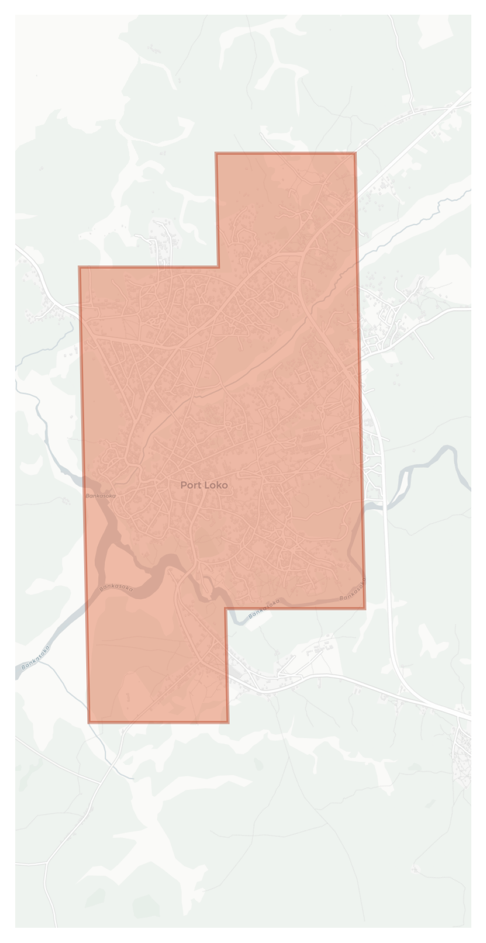 Port Loko geographic map